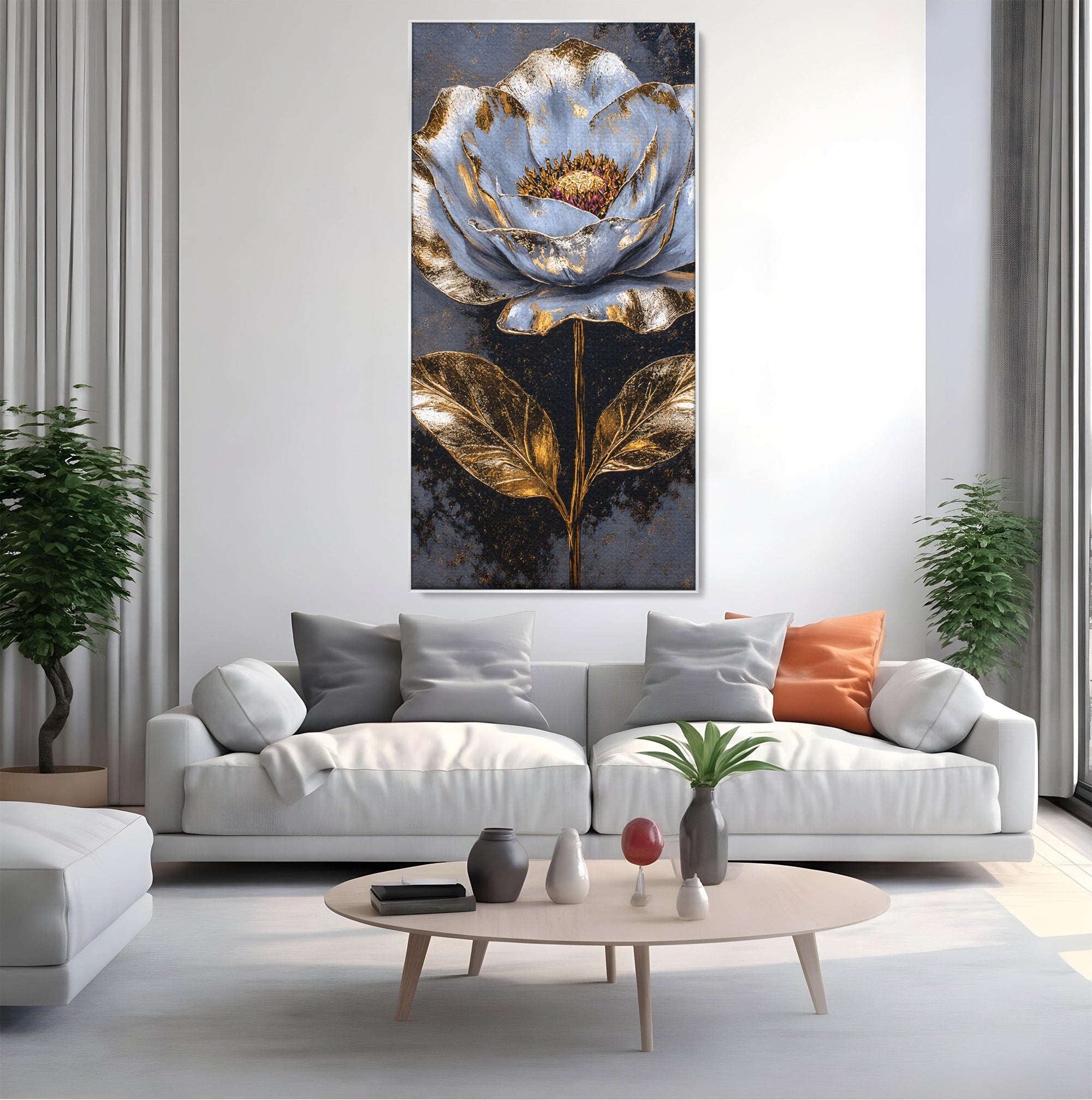 Tablou Canvas Premium LuxCanva® A1833, Noblețe în Floare, Floare, Natura, Elegant, Dormitor, Living, Culori Vibrante