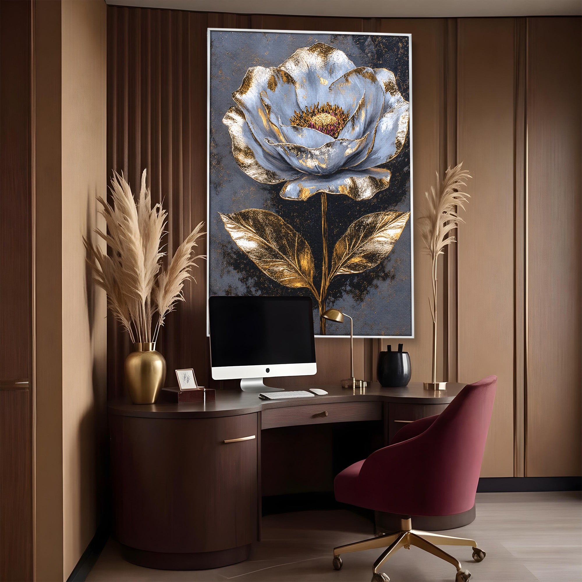 Tablou Canvas Premium LuxCanva® A1833, Noblețe în Floare, Floare, Natura, Elegant, Dormitor, Living, Culori Vibrante