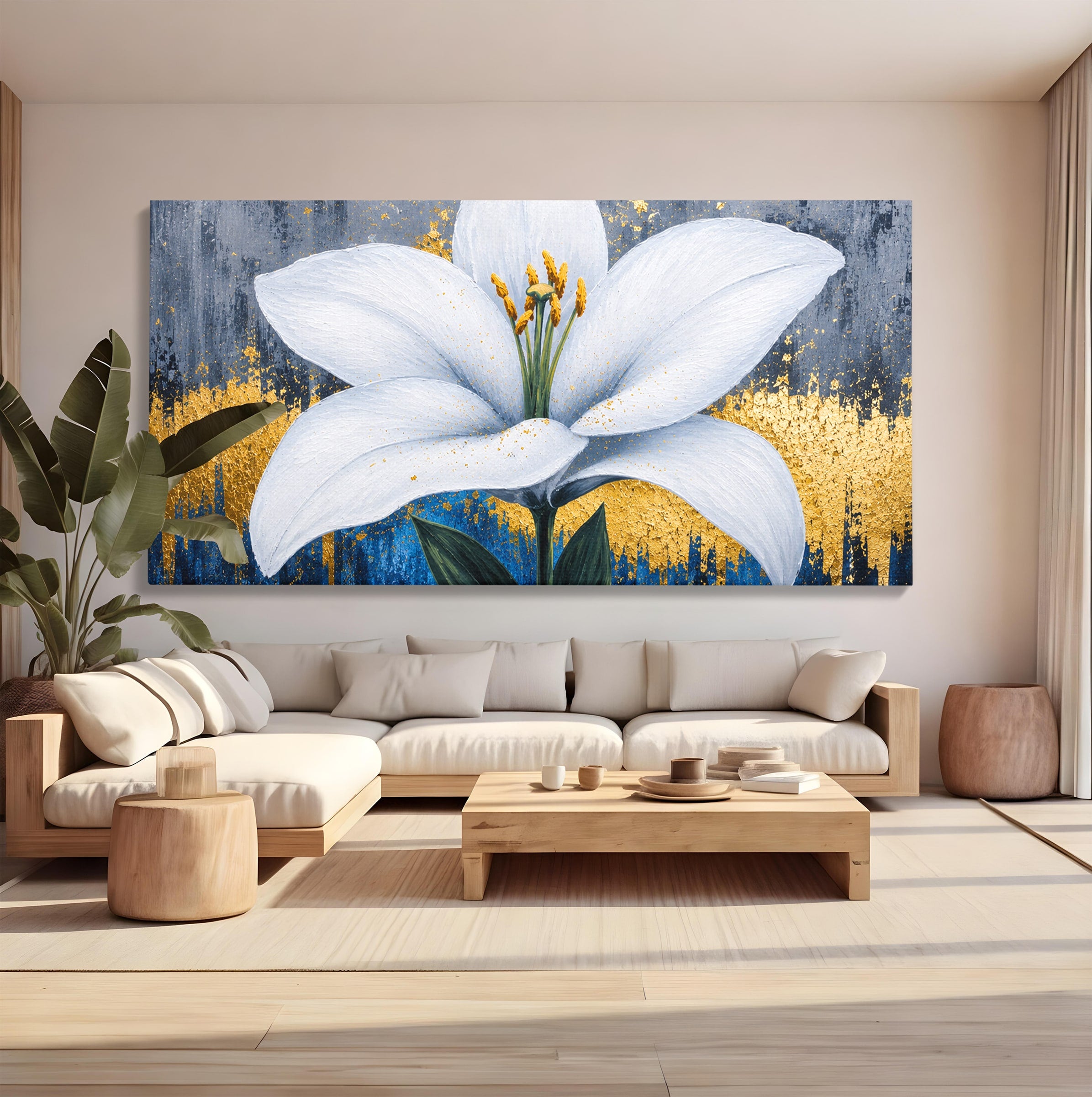 Tablou Canvas Premium LuxCanva® A1836, Floare De Crin Eleganta, Floare, Crin, Eleganta, Living, Dormitor, Culori Vibrante