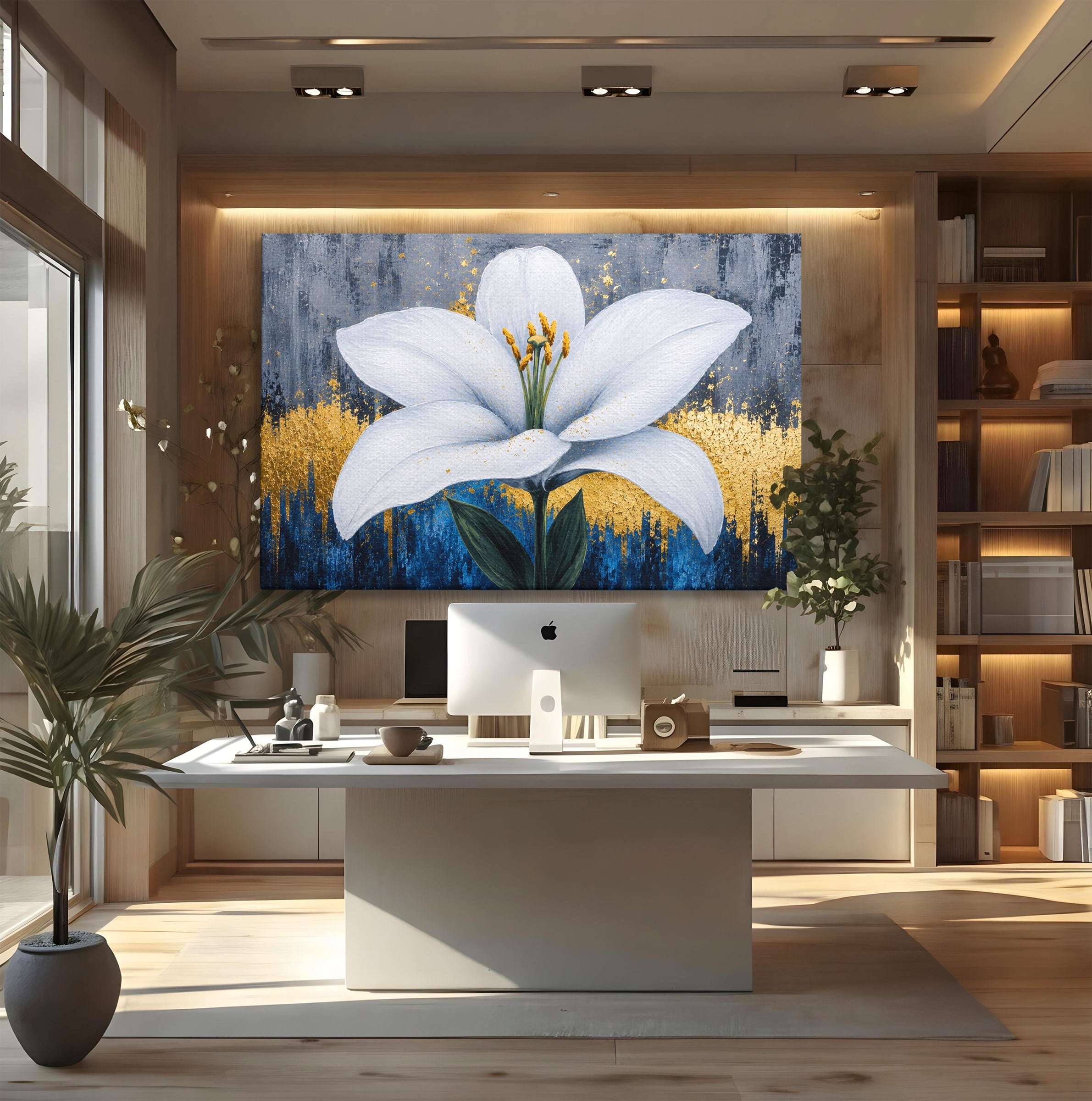 Tablou Canvas Premium LuxCanva® A1836, Floare De Crin Eleganta, Floare, Crin, Eleganta, Living, Dormitor, Culori Vibrante