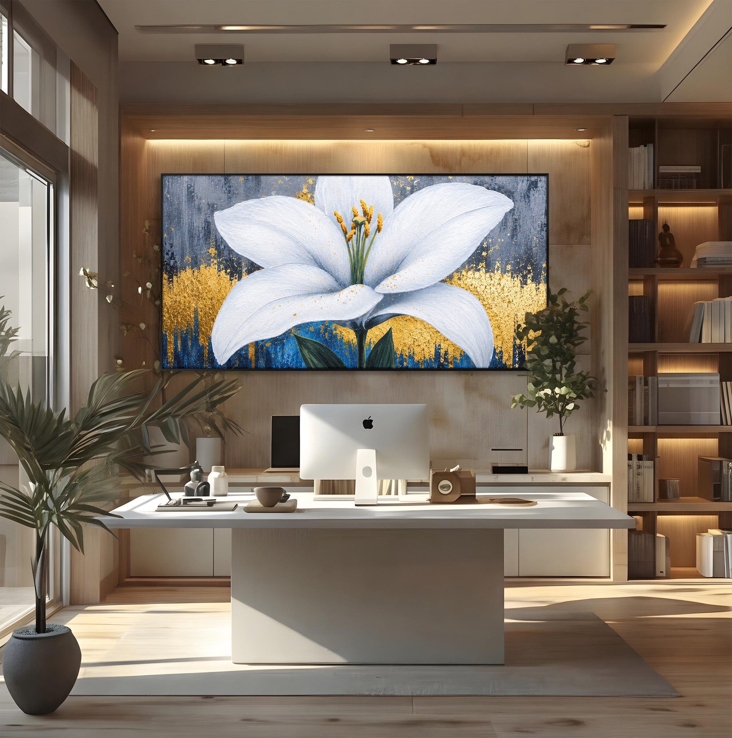 Tablou Canvas Premium LuxCanva® A1836, Floare De Crin Eleganta, Floare, Crin, Eleganta, Living, Dormitor, Culori Vibrante