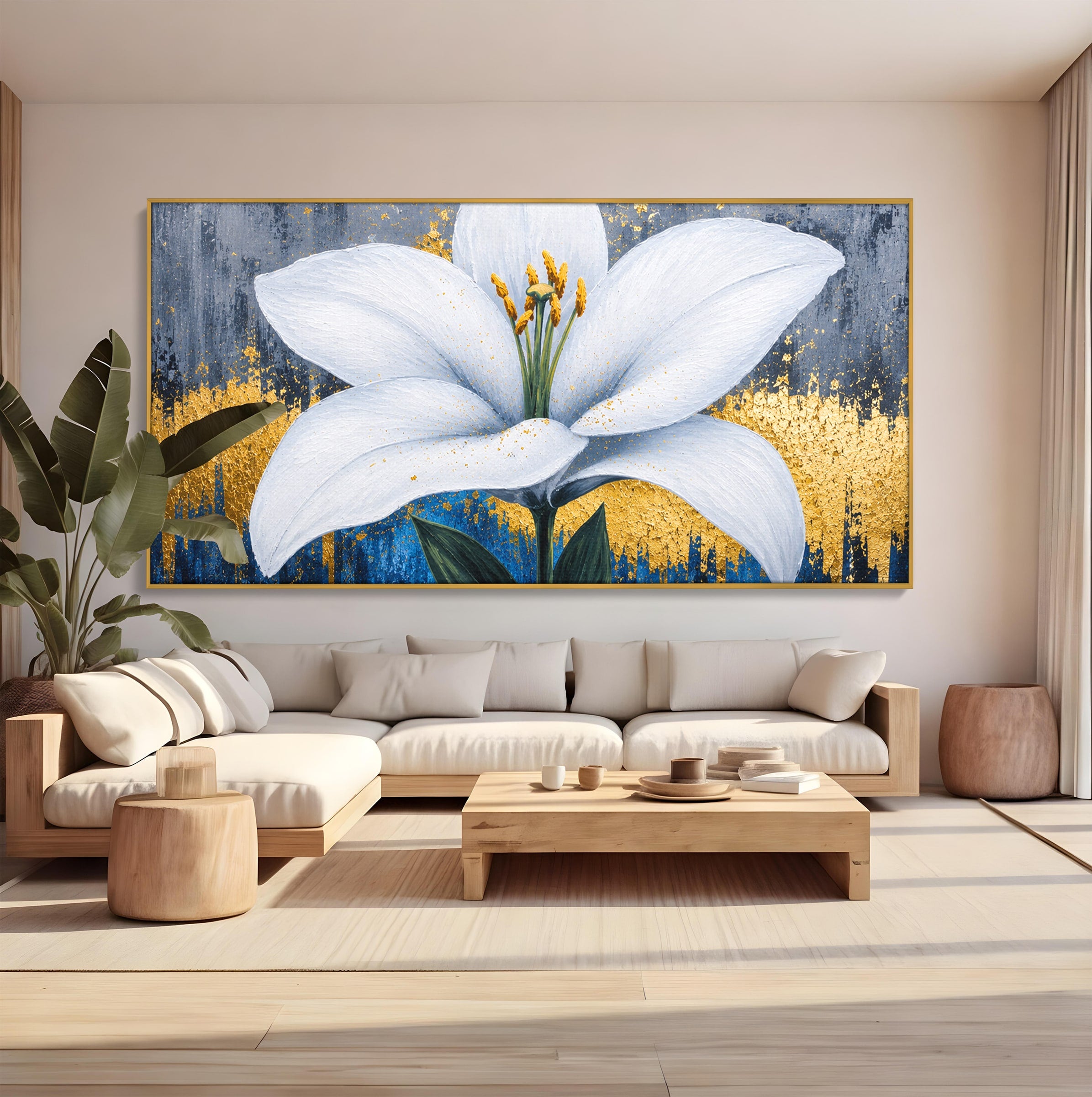 Tablou Canvas Premium LuxCanva® A1836, Floare De Crin Eleganta, Floare, Crin, Eleganta, Living, Dormitor, Culori Vibrante