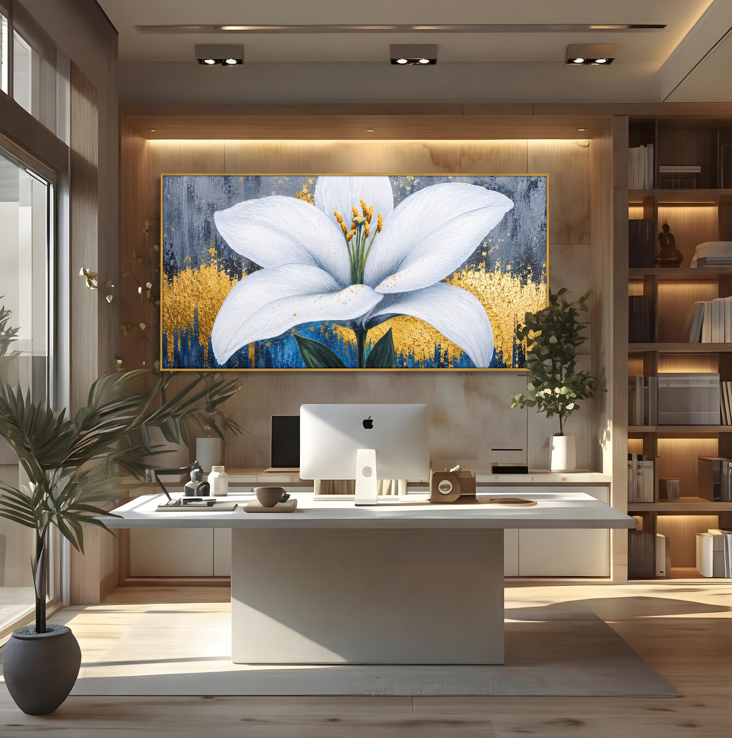 Tablou Canvas Premium LuxCanva® A1836, Floare De Crin Eleganta, Floare, Crin, Eleganta, Living, Dormitor, Culori Vibrante