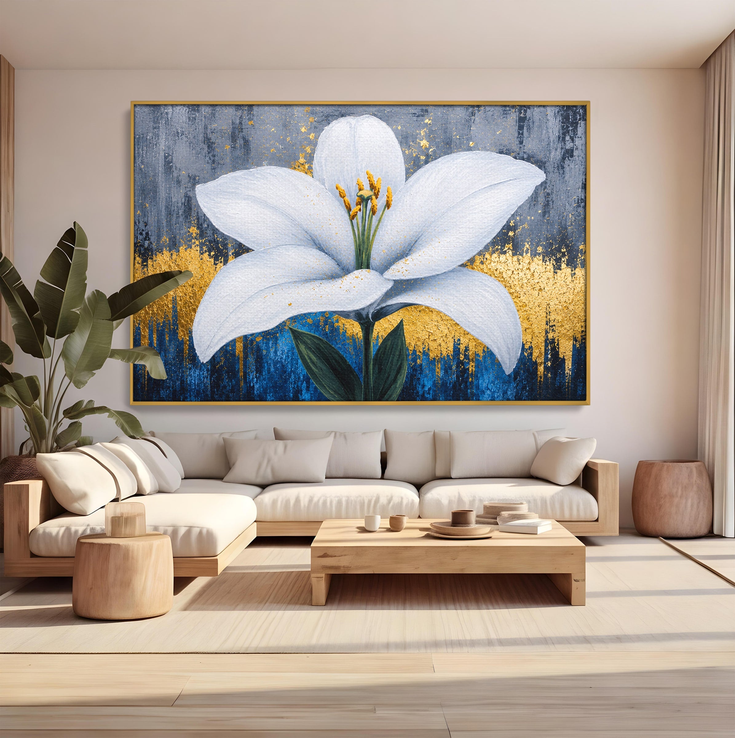 Tablou Canvas Premium LuxCanva® A1836, Floare De Crin Eleganta, Floare, Crin, Eleganta, Living, Dormitor, Culori Vibrante