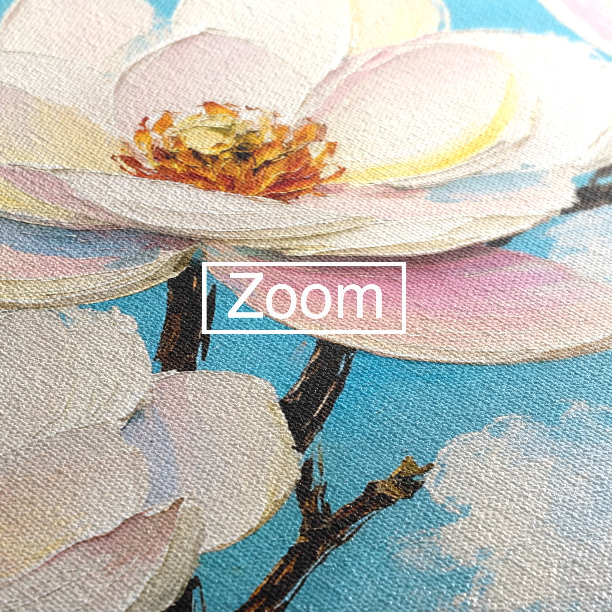 Tablou Canvas Premium LuxCanva® A1839, Magnolii In Floare, Magnolii, Flori, Primavara, Natura, Living, Dormitor, Culori Vibrante