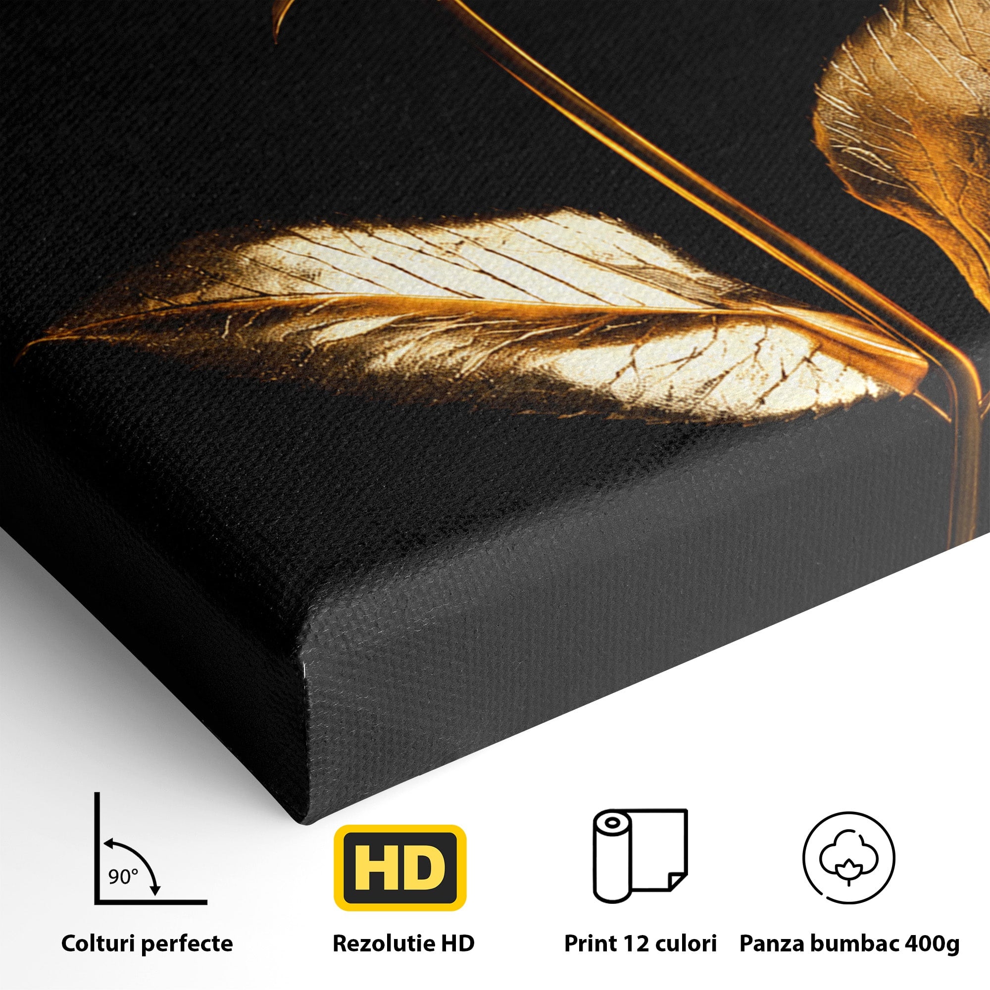 Tablou Canvas Premium LuxCanva® A1840, Trandafir Imperial, Trandafir, Floare, Eleganta, Lux, Dormitor, Culori Vibrante