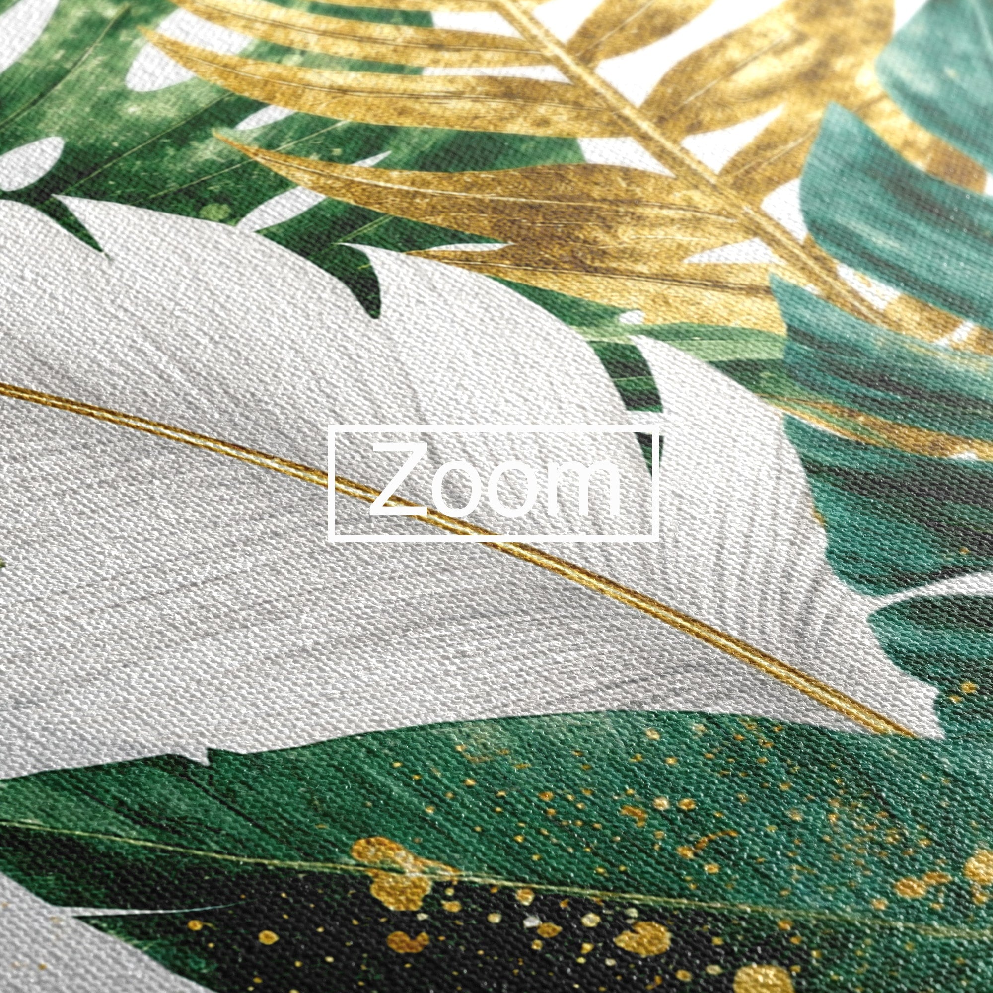 Tablou Canvas Premium LuxCanva® A1841, Frunze Tropicale, Frunze, Tropical, Natura, Living, Exotic, Culori Vibrante
