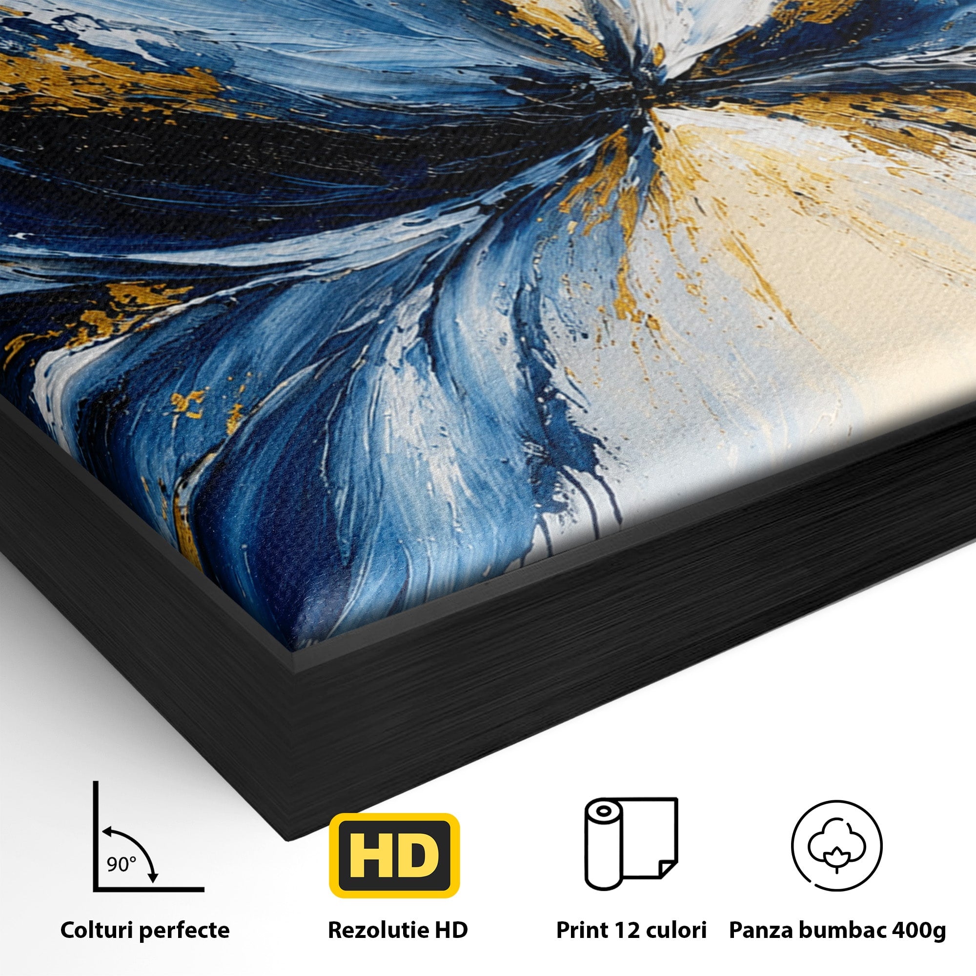 Tablou Canvas Premium LuxCanva® A1842, Explozie Abstracta, Abstract, Arta Moderna, Explozie, Living, Birou, Culori Vibrante