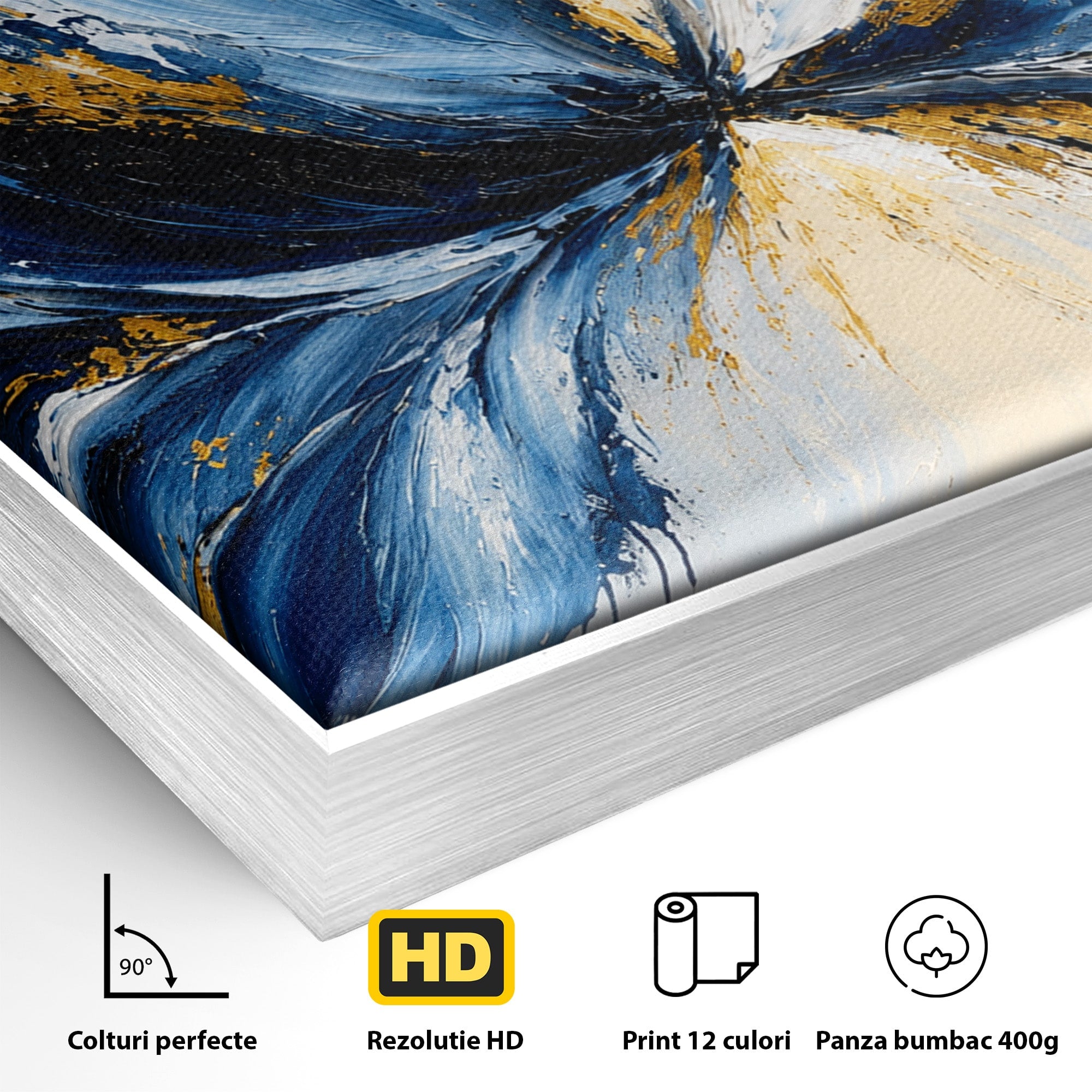 Tablou Canvas Premium LuxCanva® A1842, Explozie Abstracta, Abstract, Arta Moderna, Explozie, Living, Birou, Culori Vibrante