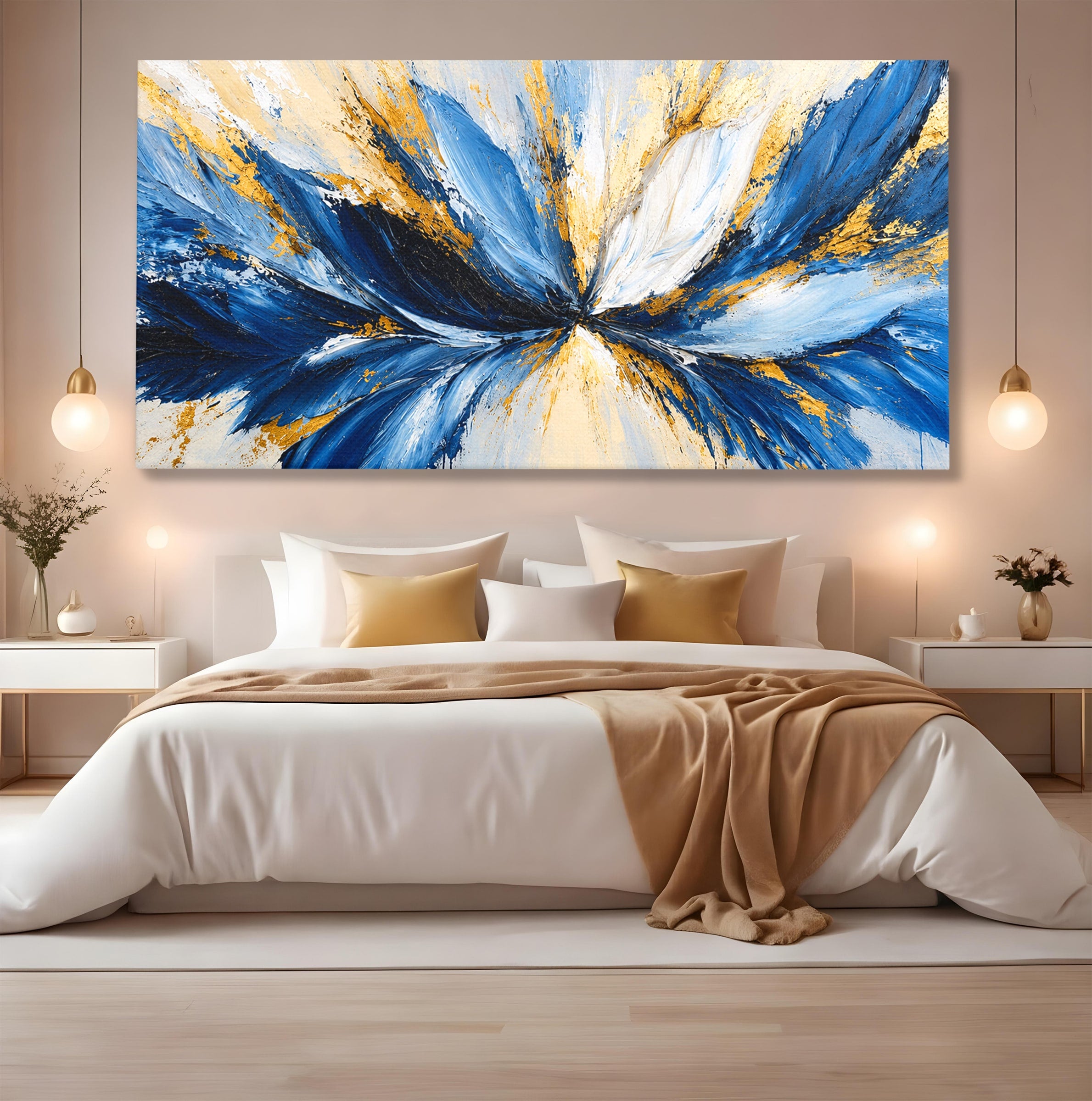 Tablou Canvas Premium LuxCanva® A1842, Explozie Abstracta, Abstract, Arta Moderna, Explozie, Living, Birou, Culori Vibrante