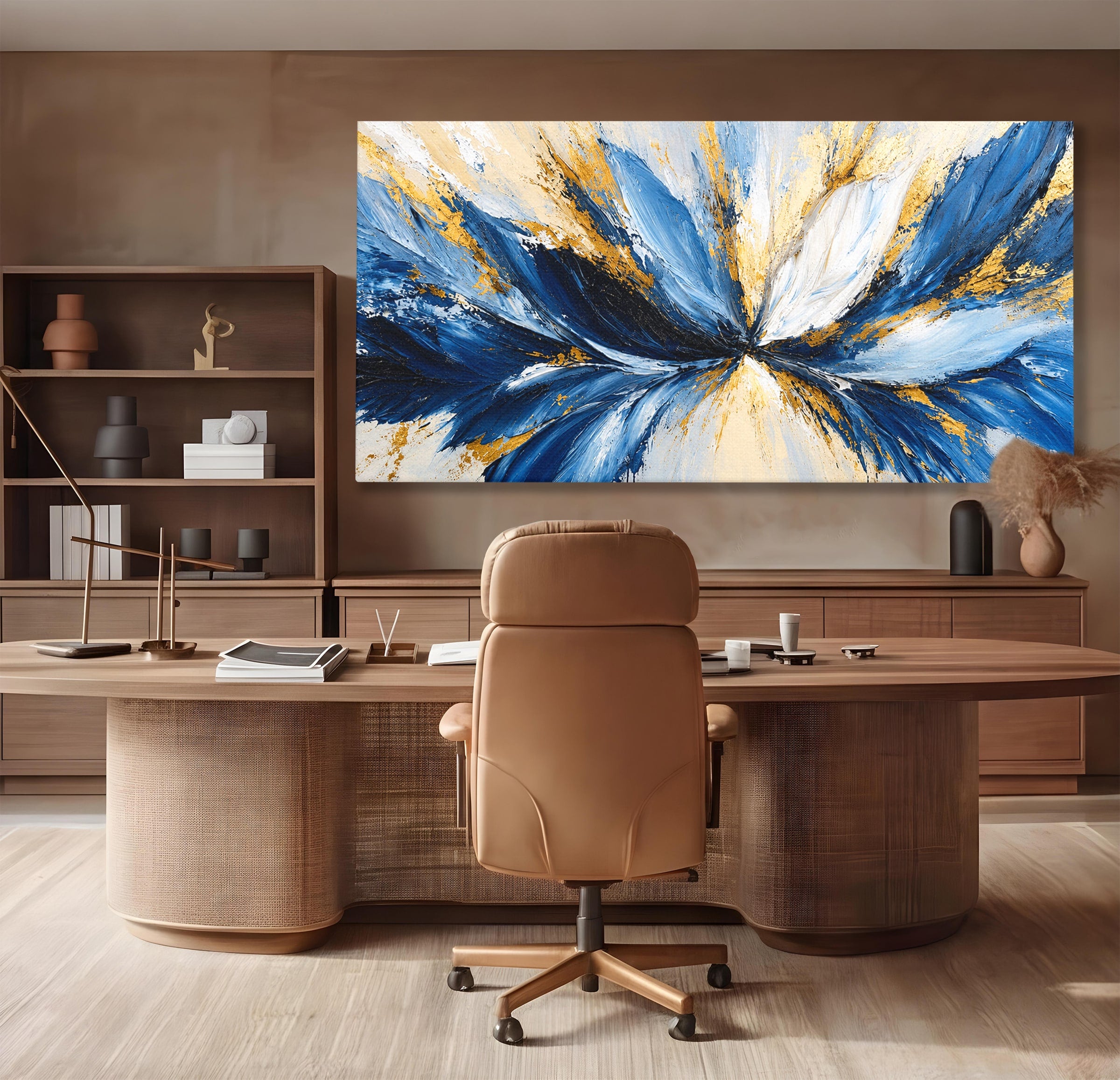 Tablou Canvas Premium LuxCanva® A1842, Explozie Abstracta, Abstract, Arta Moderna, Explozie, Living, Birou, Culori Vibrante
