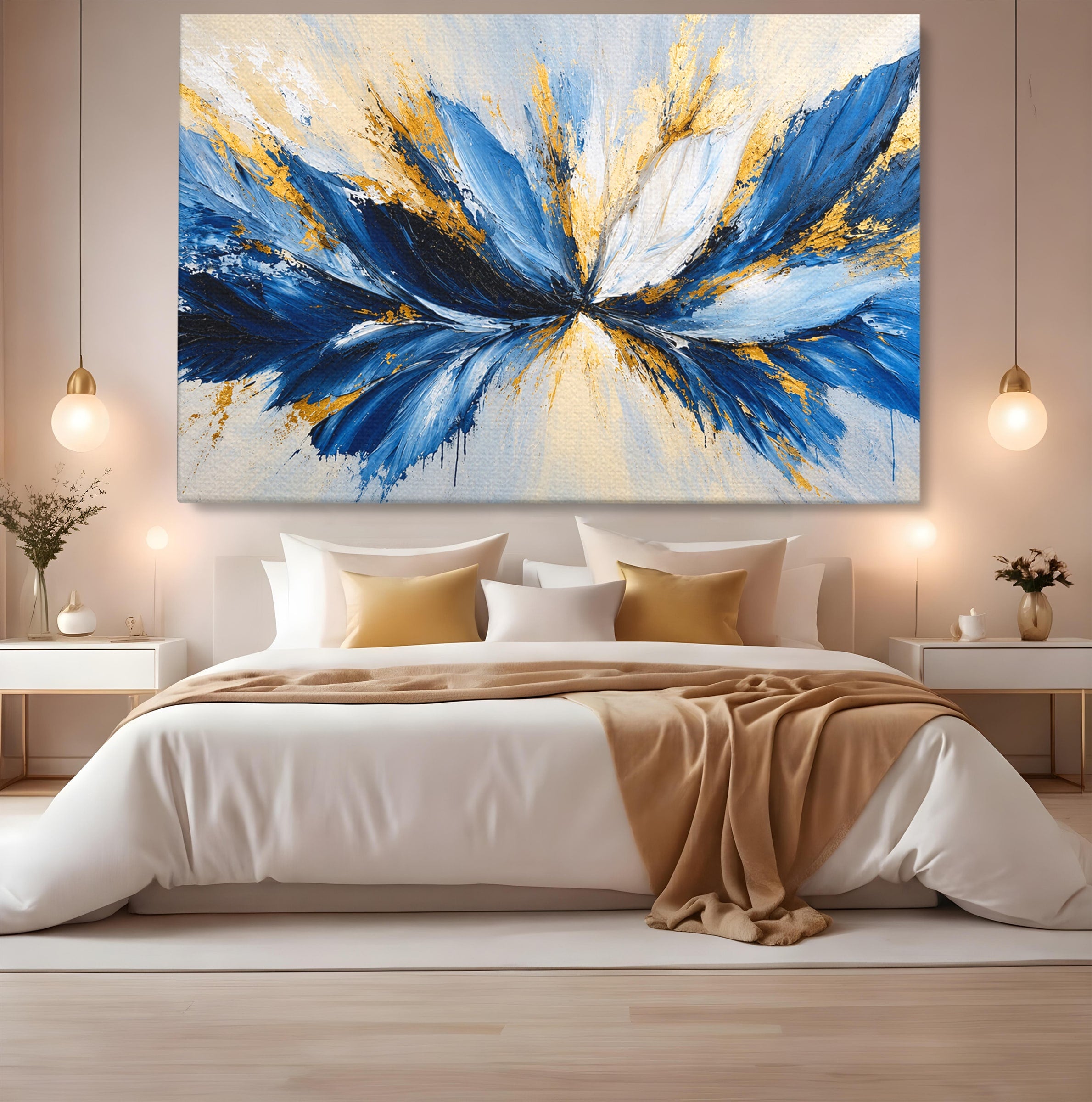 Tablou Canvas Premium LuxCanva® A1842, Explozie Abstracta, Abstract, Arta Moderna, Explozie, Living, Birou, Culori Vibrante