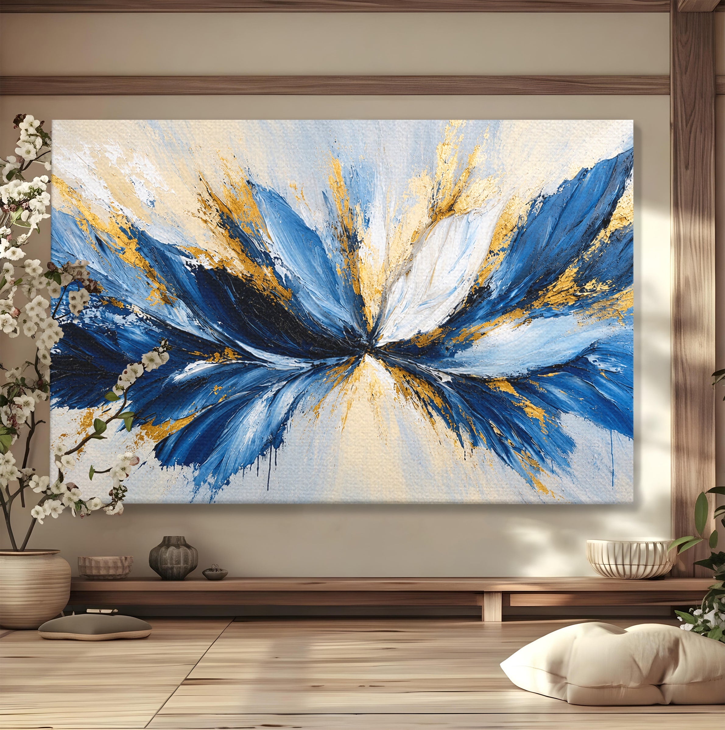 Tablou Canvas Premium LuxCanva® A1842, Explozie Abstracta, Abstract, Arta Moderna, Explozie, Living, Birou, Culori Vibrante