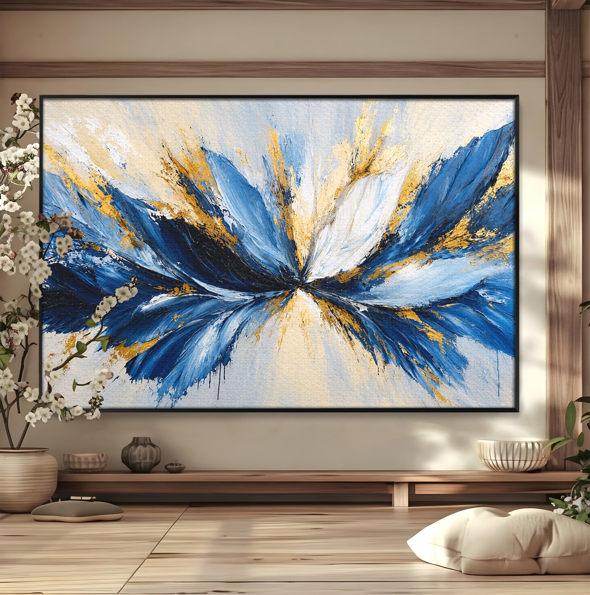 Tablou Canvas Premium LuxCanva® A1842, Explozie Abstracta, Abstract, Arta Moderna, Explozie, Living, Birou, Culori Vibrante
