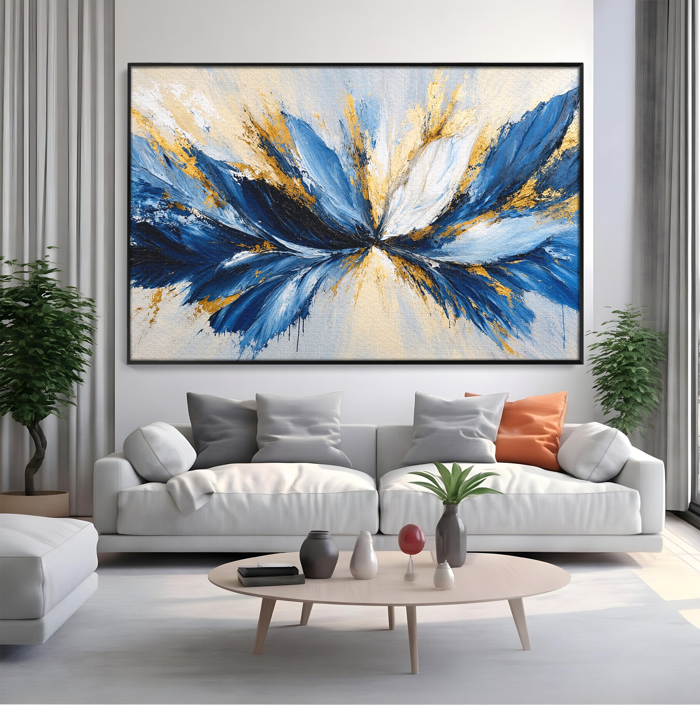 Tablou Canvas Premium LuxCanva® A1842, Explozie Abstracta, Abstract, Arta Moderna, Explozie, Living, Birou, Culori Vibrante