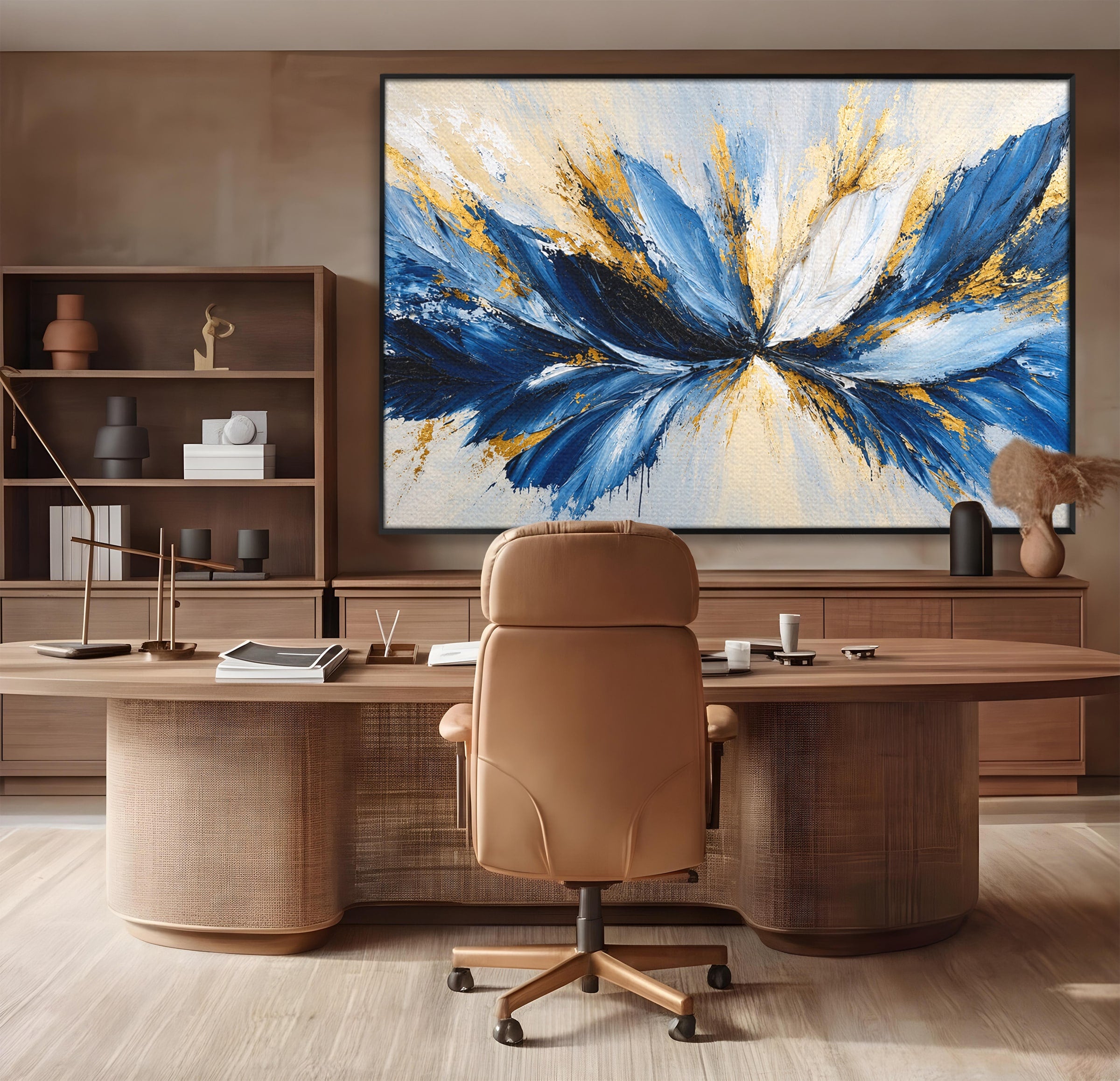 Tablou Canvas Premium LuxCanva® A1842, Explozie Abstracta, Abstract, Arta Moderna, Explozie, Living, Birou, Culori Vibrante