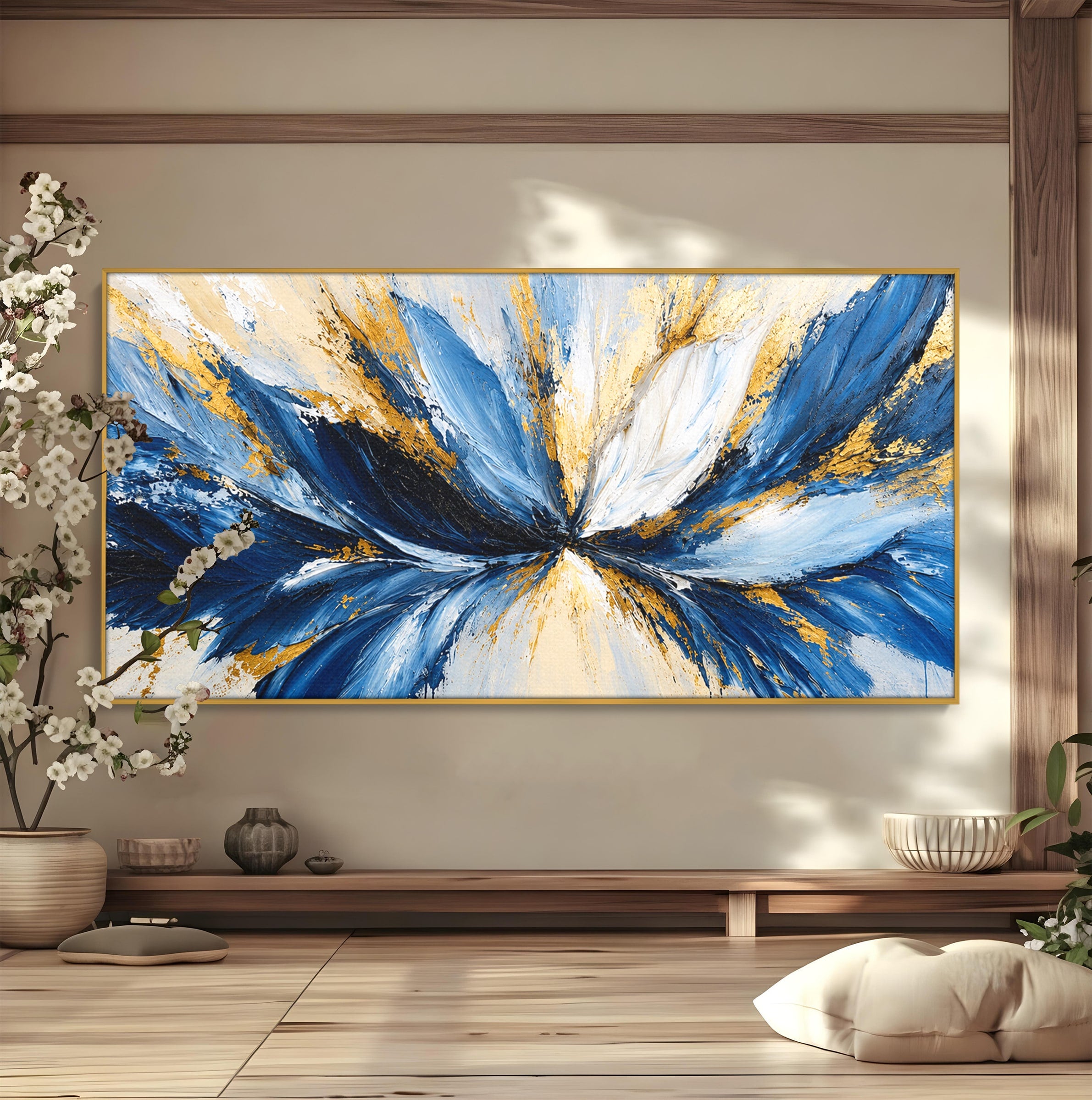 Tablou Canvas Premium LuxCanva® A1842, Explozie Abstracta, Abstract, Arta Moderna, Explozie, Living, Birou, Culori Vibrante