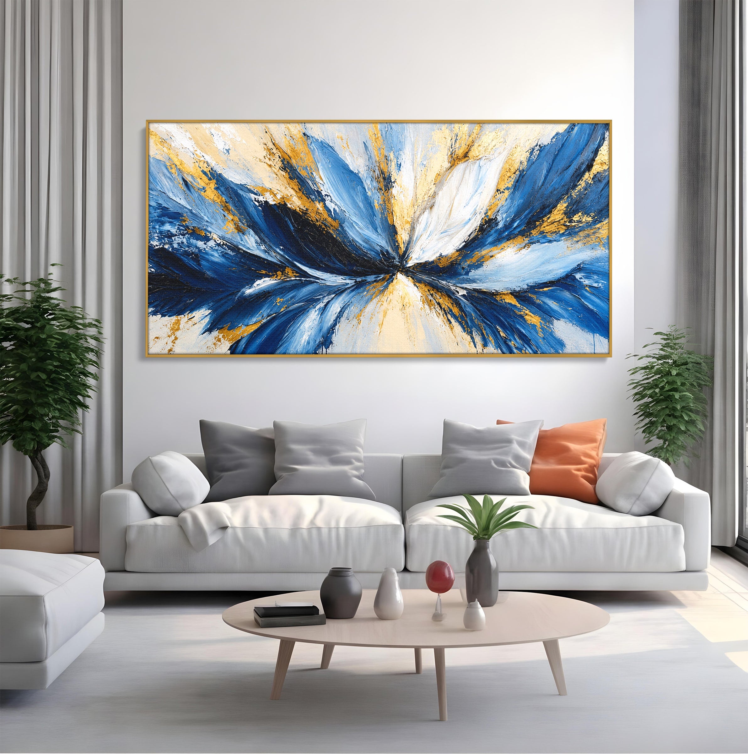Tablou Canvas Premium LuxCanva® A1842, Explozie Abstracta, Abstract, Arta Moderna, Explozie, Living, Birou, Culori Vibrante