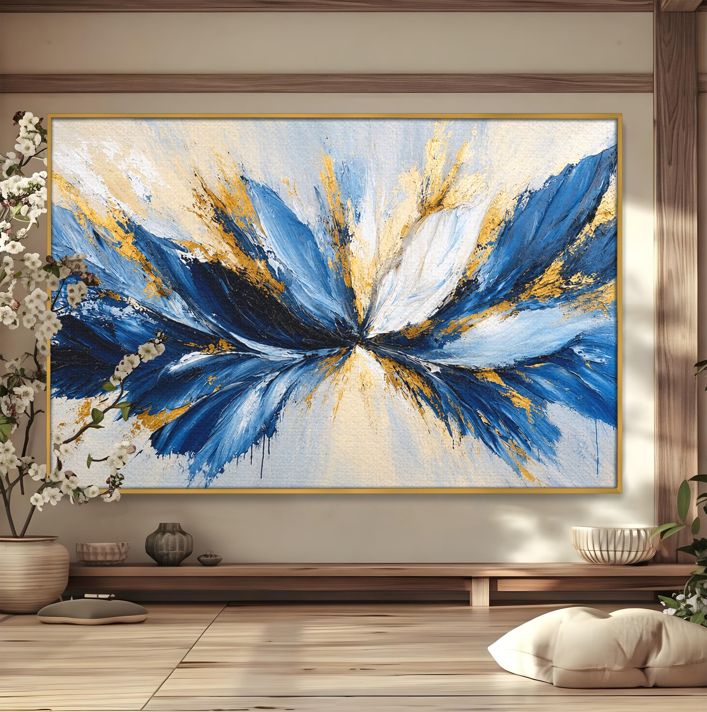 Tablou Canvas Premium LuxCanva® A1842, Explozie Abstracta, Abstract, Arta Moderna, Explozie, Living, Birou, Culori Vibrante