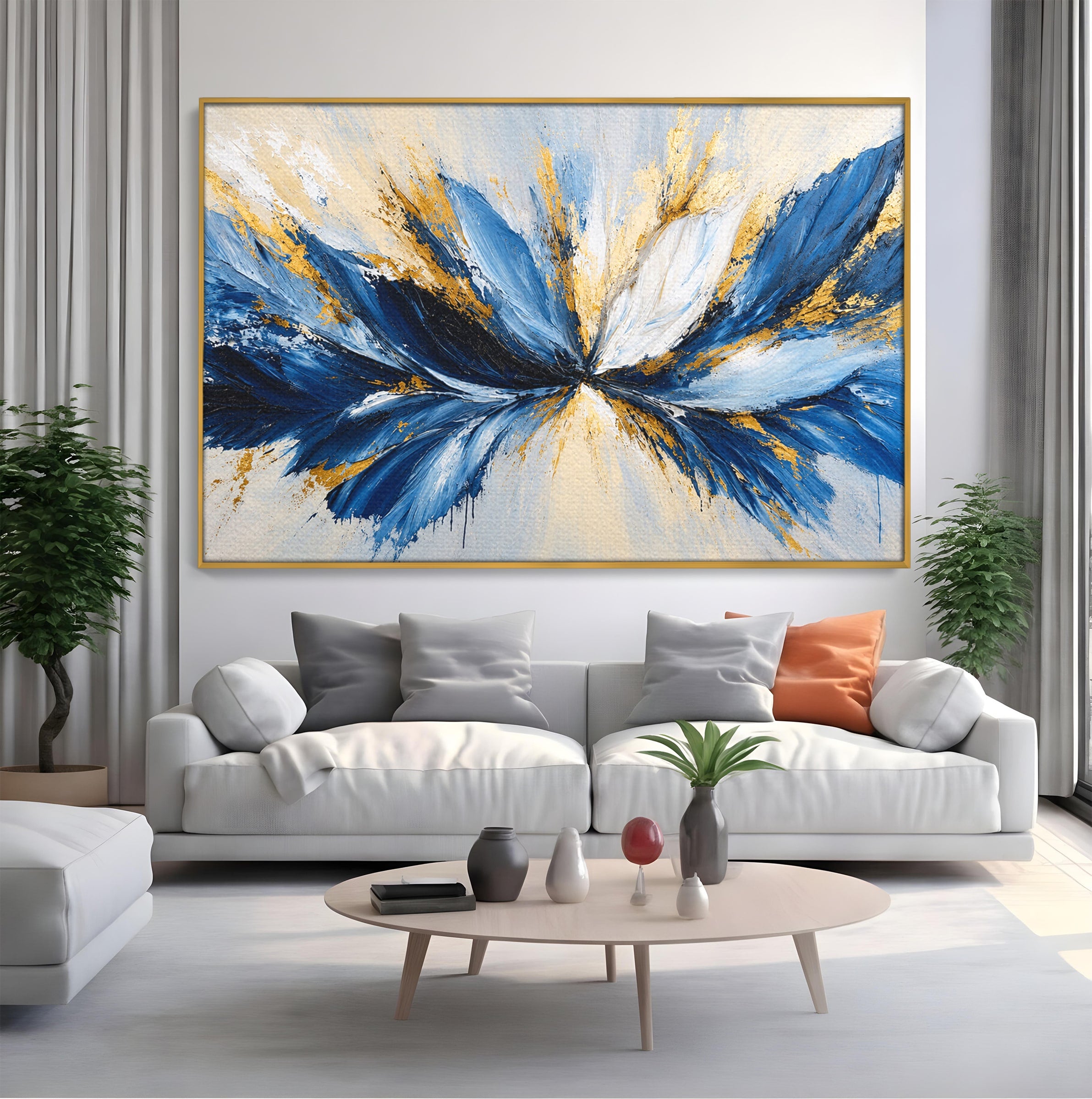 Tablou Canvas Premium LuxCanva® A1842, Explozie Abstracta, Abstract, Arta Moderna, Explozie, Living, Birou, Culori Vibrante