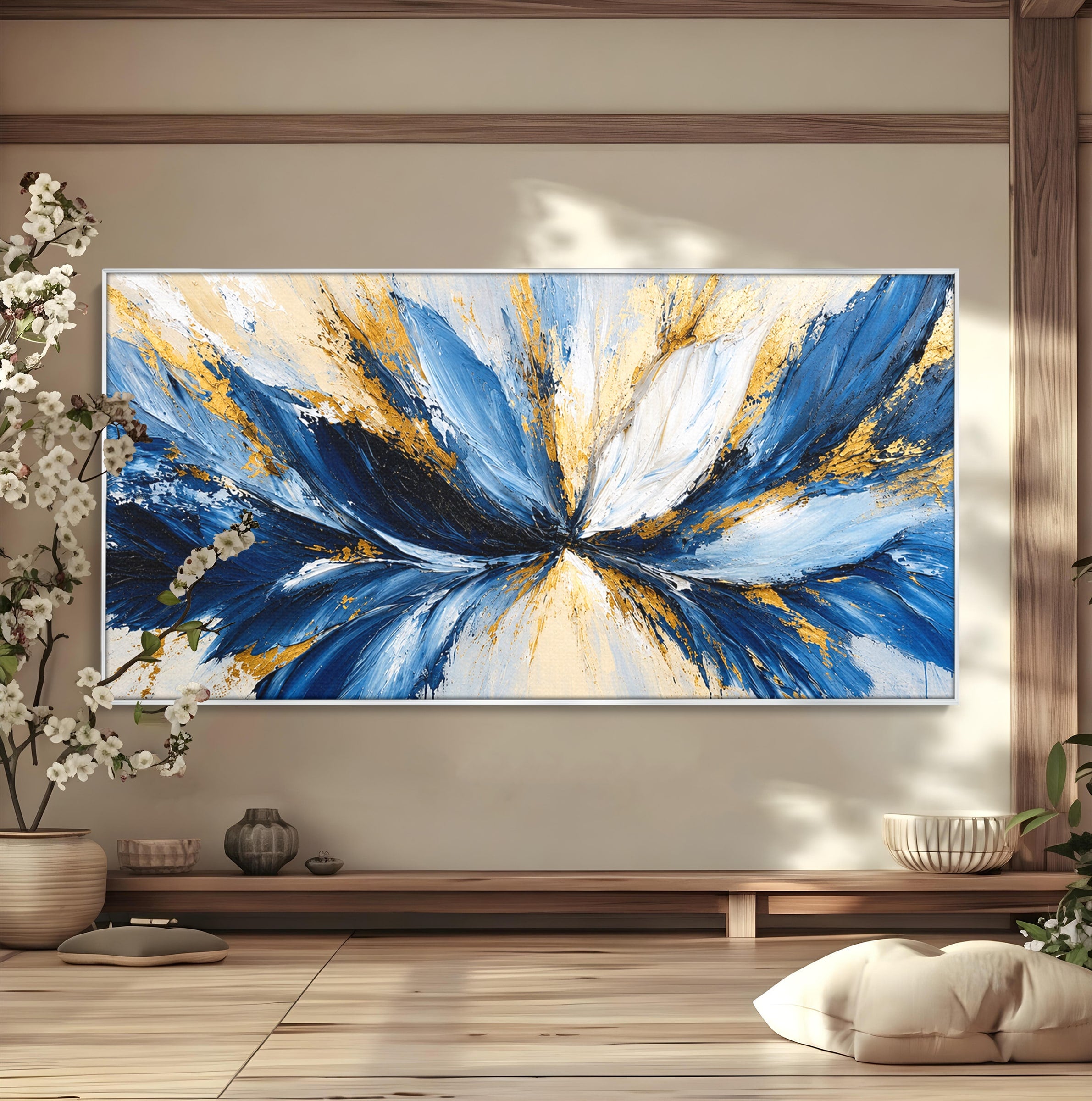 Tablou Canvas Premium LuxCanva® A1842, Explozie Abstracta, Abstract, Arta Moderna, Explozie, Living, Birou, Culori Vibrante