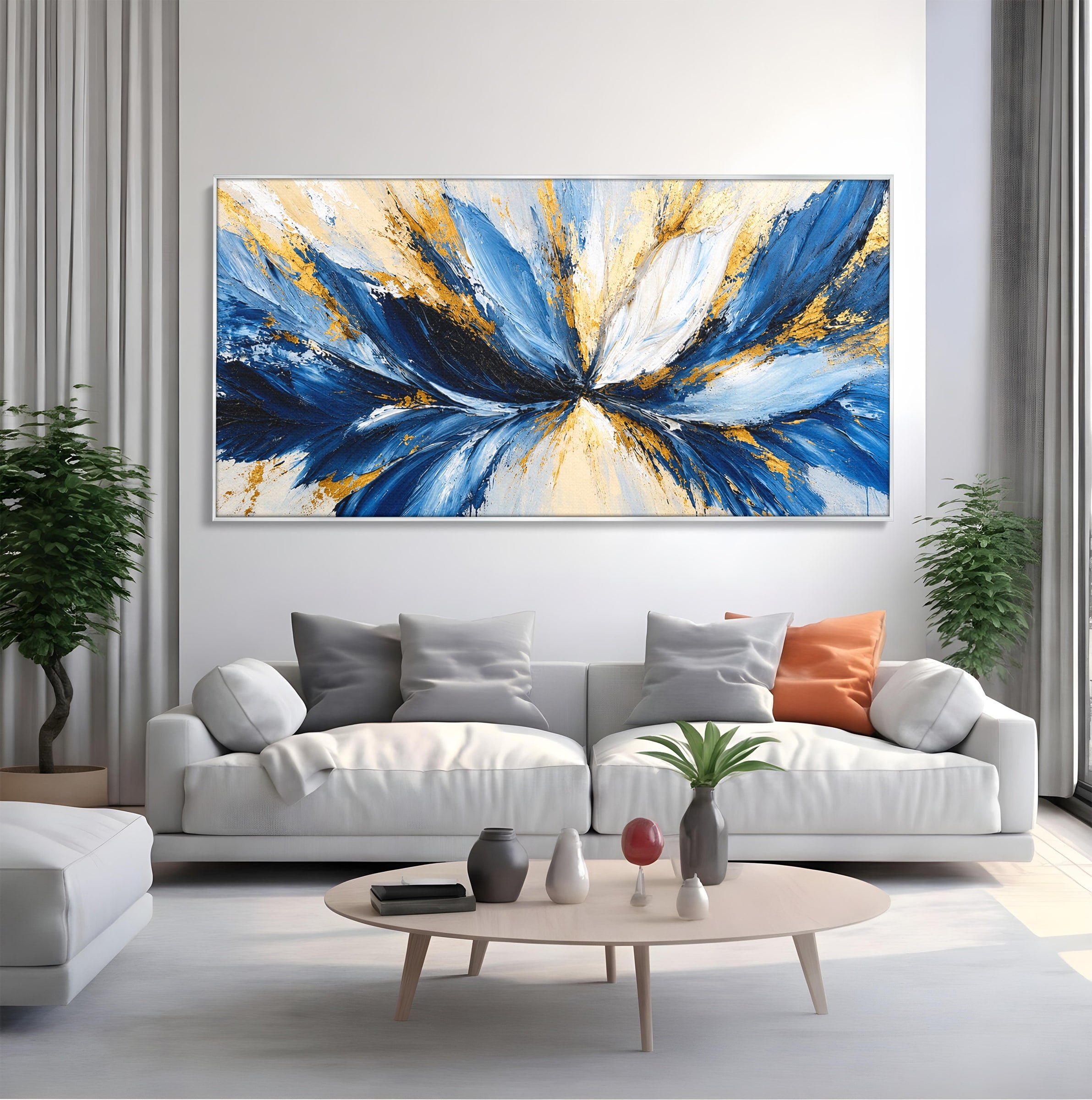 Tablou Canvas Premium LuxCanva® A1842, Explozie Abstracta, Abstract, Arta Moderna, Explozie, Living, Birou, Culori Vibrante