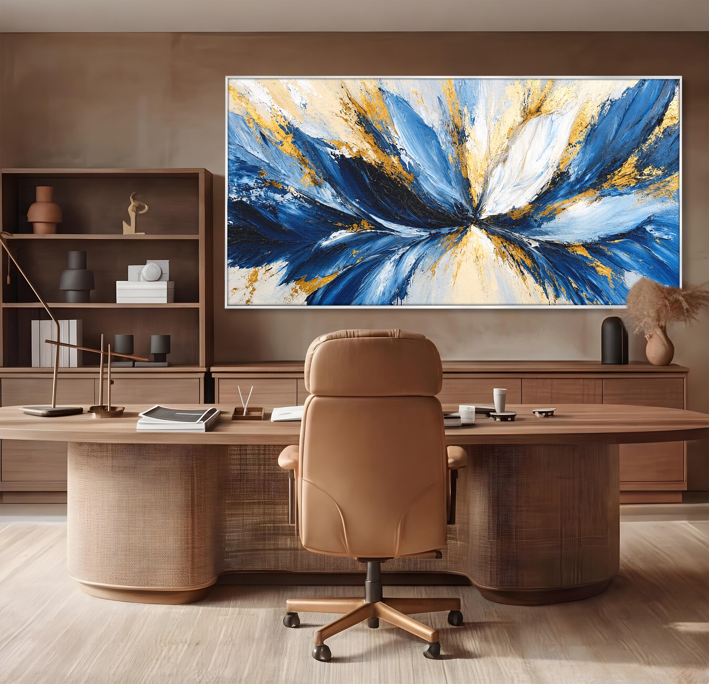 Tablou Canvas Premium LuxCanva® A1842, Explozie Abstracta, Abstract, Arta Moderna, Explozie, Living, Birou, Culori Vibrante