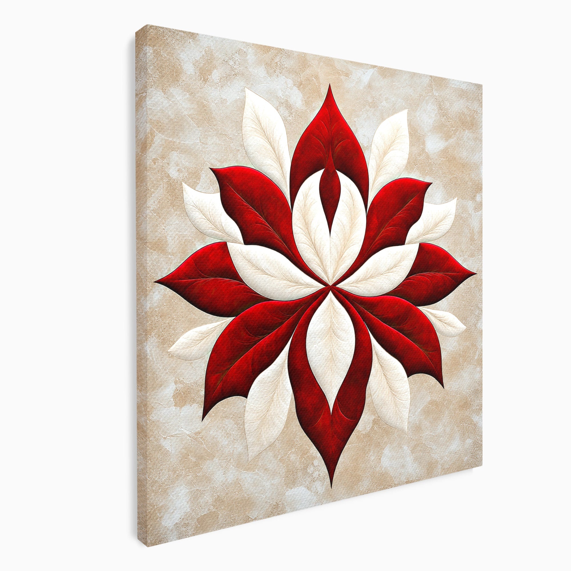Tablou Canvas Premium LuxCanva® A1846, Floare Simetrica Abstracta, Floare, Abstract, Simetrie, Arta Moderna, Dormitor, Culori Vibrante