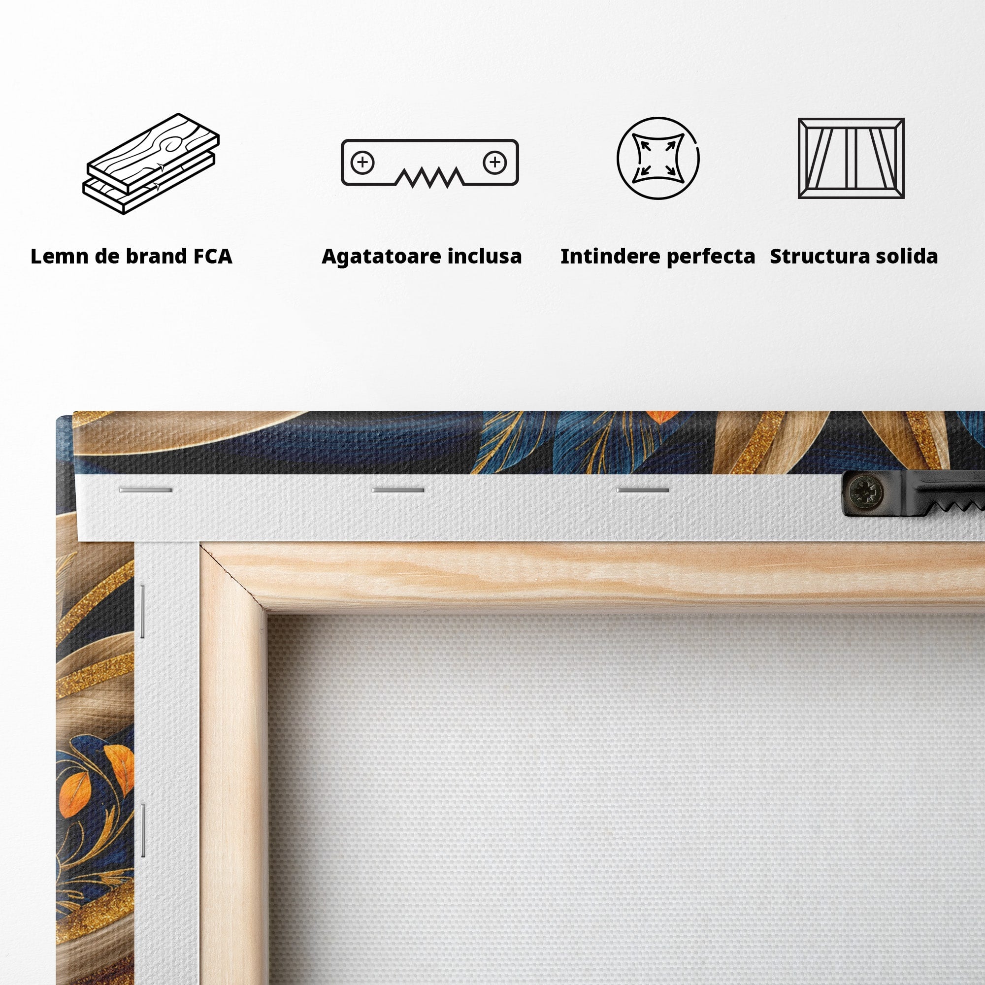 Tablou Canvas Premium LuxCanva® A1847, Flori De Toamna Abundente, Flori, Toamna, Abstract, Elegant, Living, Culori Vibrante