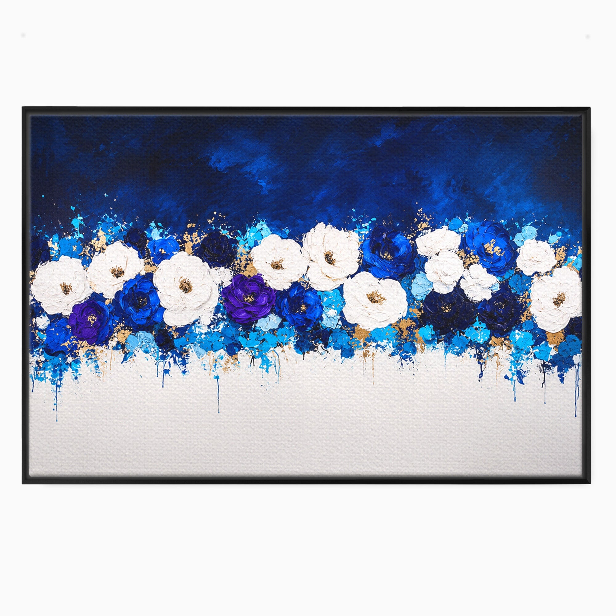 Tablou Canvas Premium LuxCanva® A1848, Orizont Floral, Flori, Abstract, Modern, Living, Dormitor, Culori Vibrante