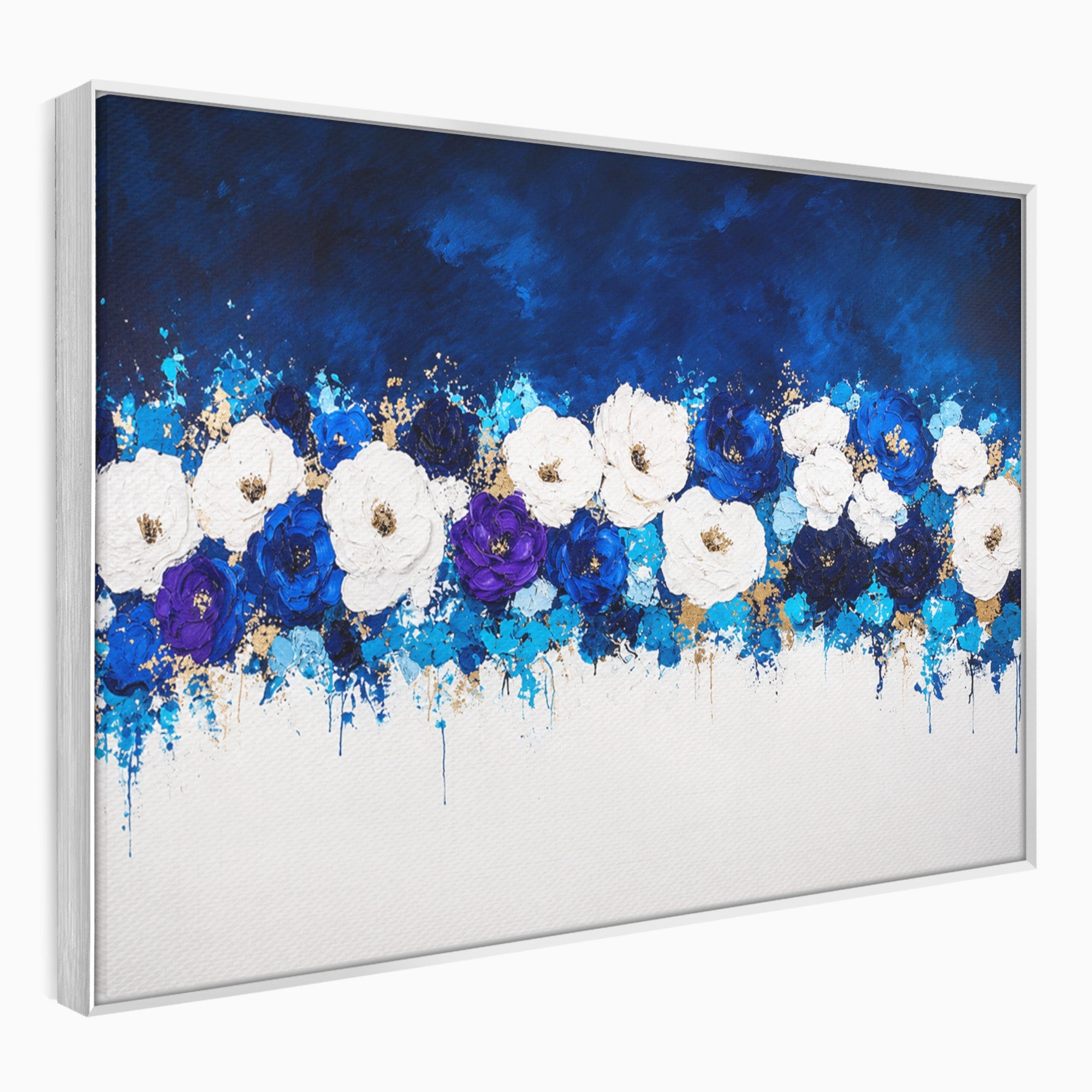Tablou Canvas Premium LuxCanva® A1848, Orizont Floral, Flori, Abstract, Modern, Living, Dormitor, Culori Vibrante