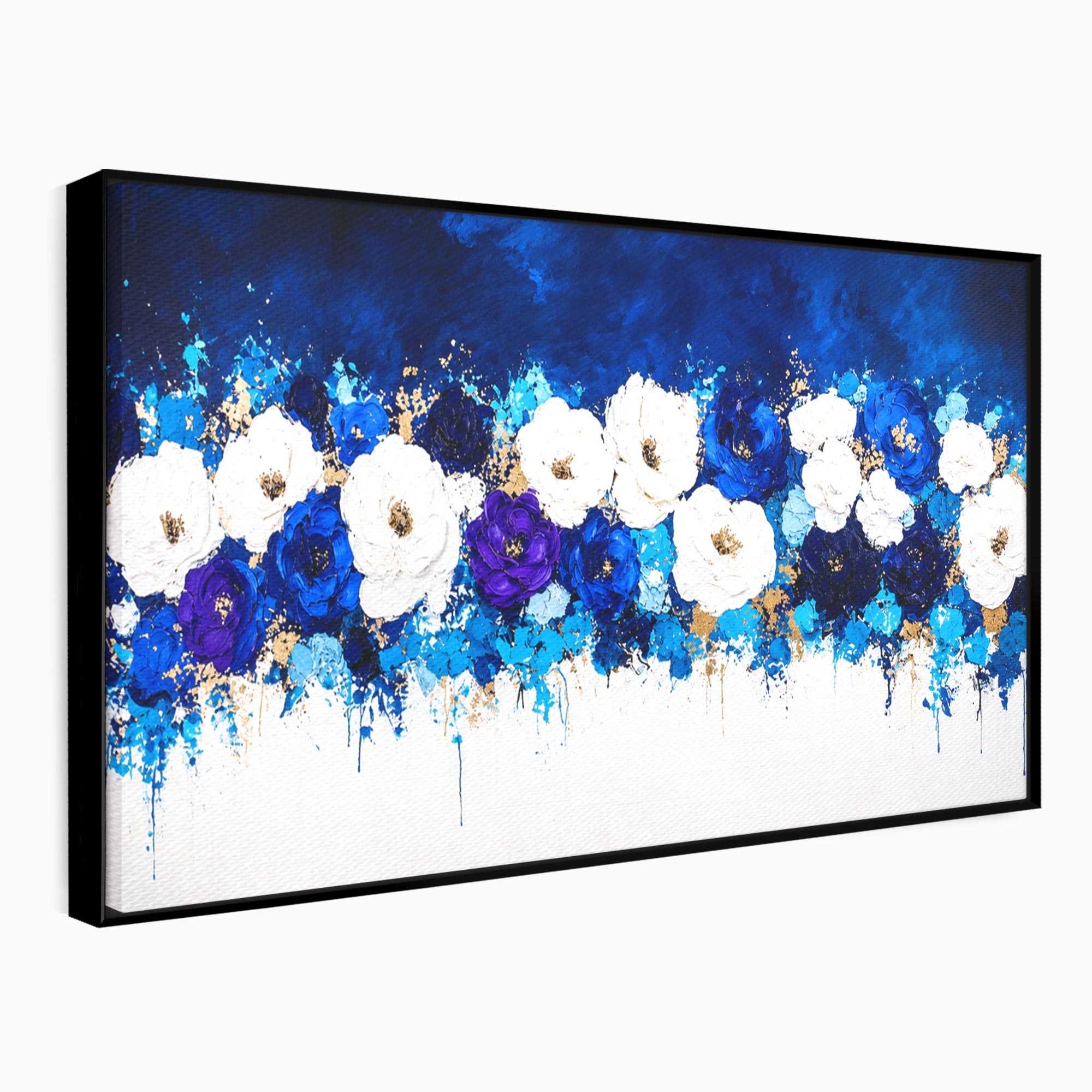 Tablou Canvas Premium LuxCanva® A1848, Orizont Floral, Flori, Abstract, Modern, Living, Dormitor, Culori Vibrante