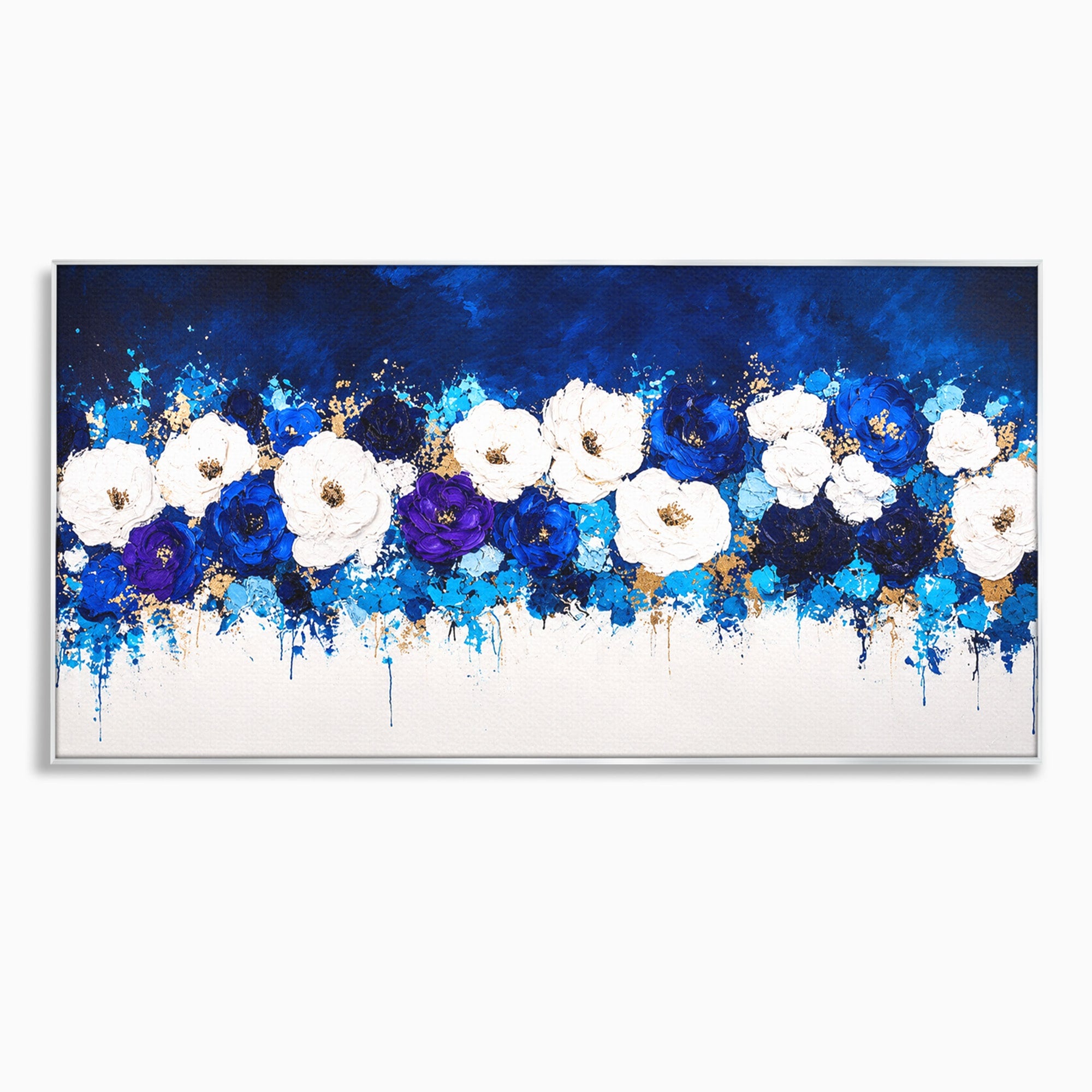 Tablou Canvas Premium LuxCanva® A1848, Orizont Floral, Flori, Abstract, Modern, Living, Dormitor, Culori Vibrante