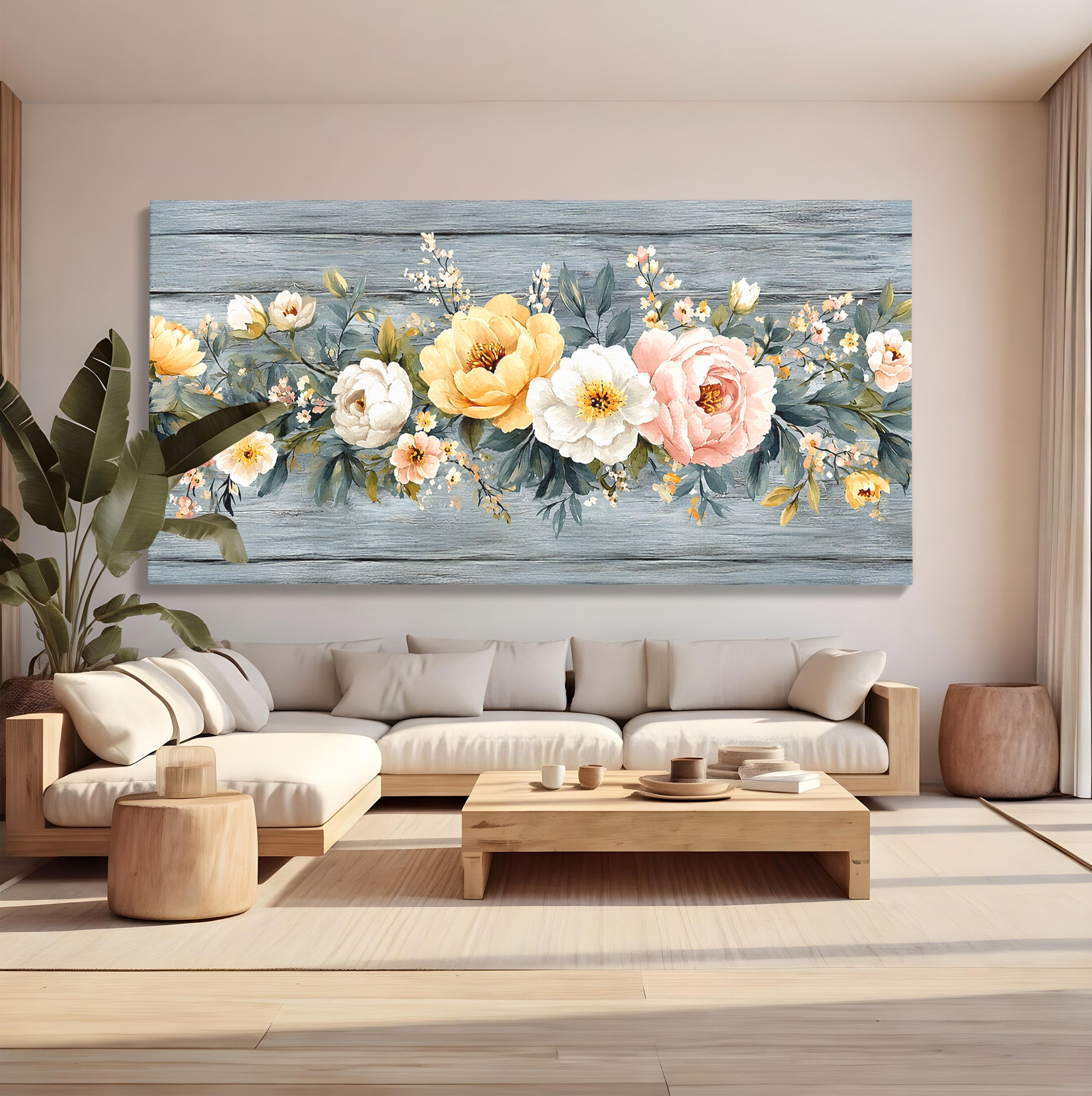 Tablou Canvas Premium LuxCanva® A1849, Flori De Primavara, Flori, Primavara, Natura, Living, Dormitor, Culori Vibrante