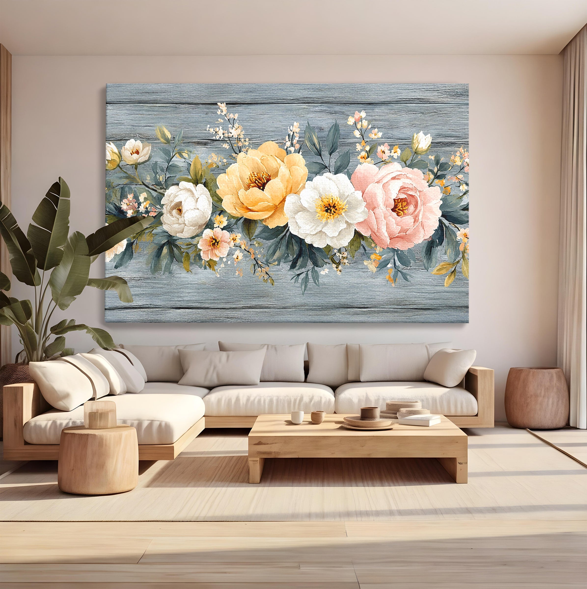 Tablou Canvas Premium LuxCanva® A1849, Flori De Primavara, Flori, Primavara, Natura, Living, Dormitor, Culori Vibrante