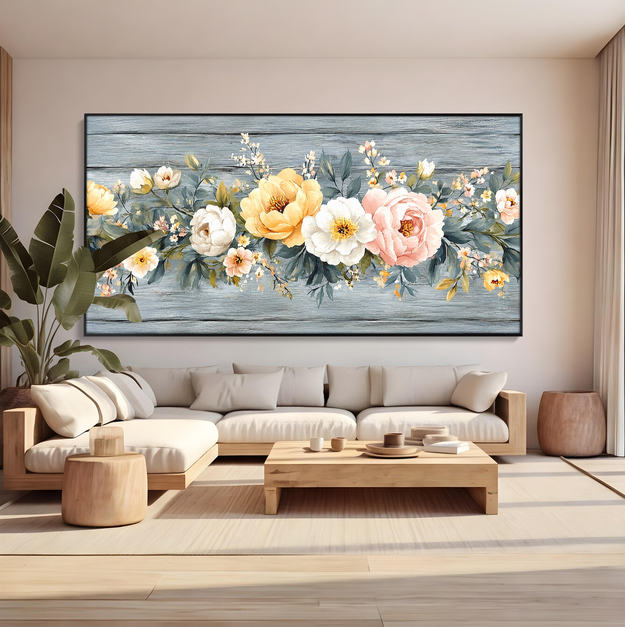 Tablou Canvas Premium LuxCanva® A1849, Flori De Primavara, Flori, Primavara, Natura, Living, Dormitor, Culori Vibrante