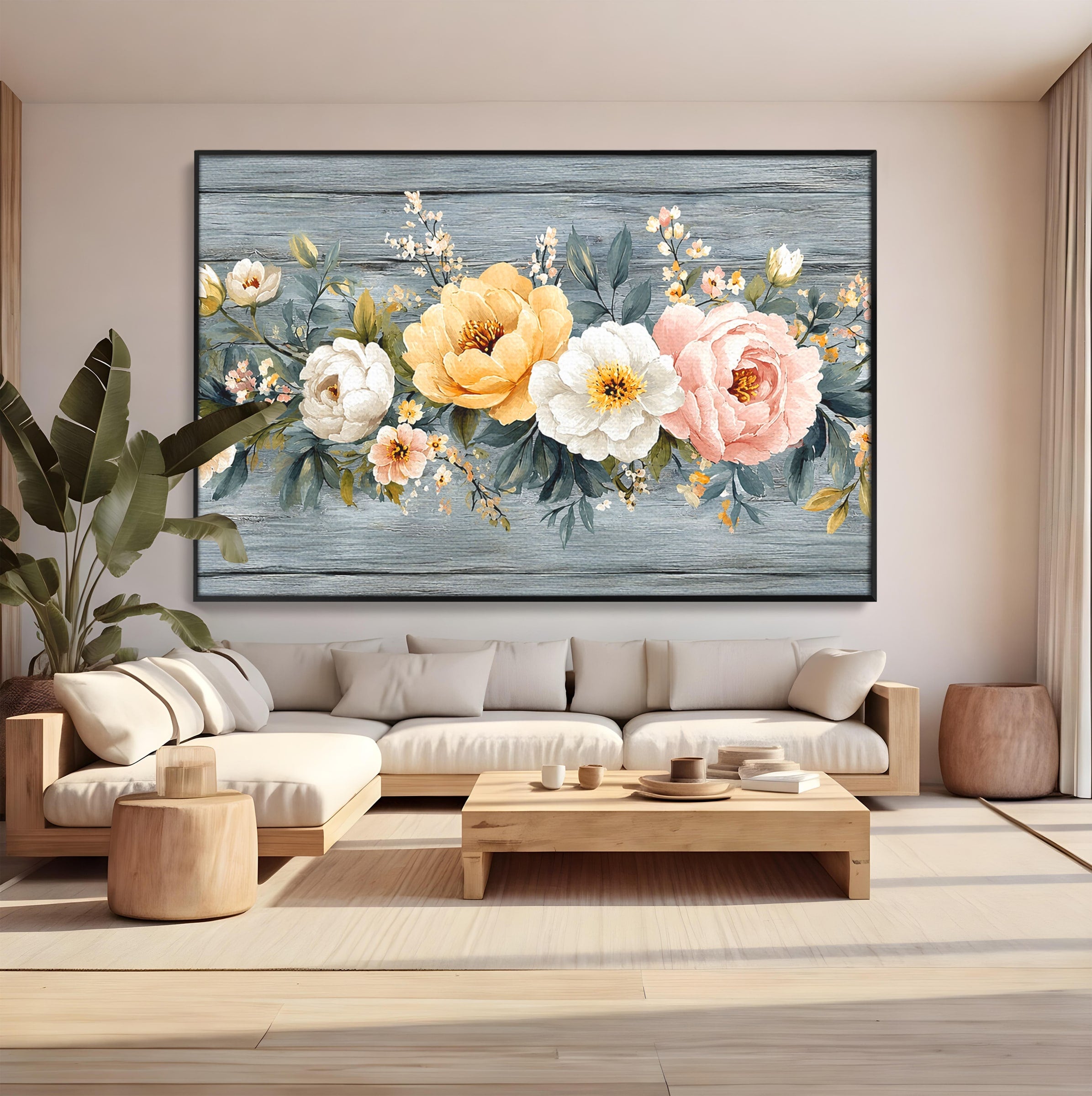 Tablou Canvas Premium LuxCanva® A1849, Flori De Primavara, Flori, Primavara, Natura, Living, Dormitor, Culori Vibrante