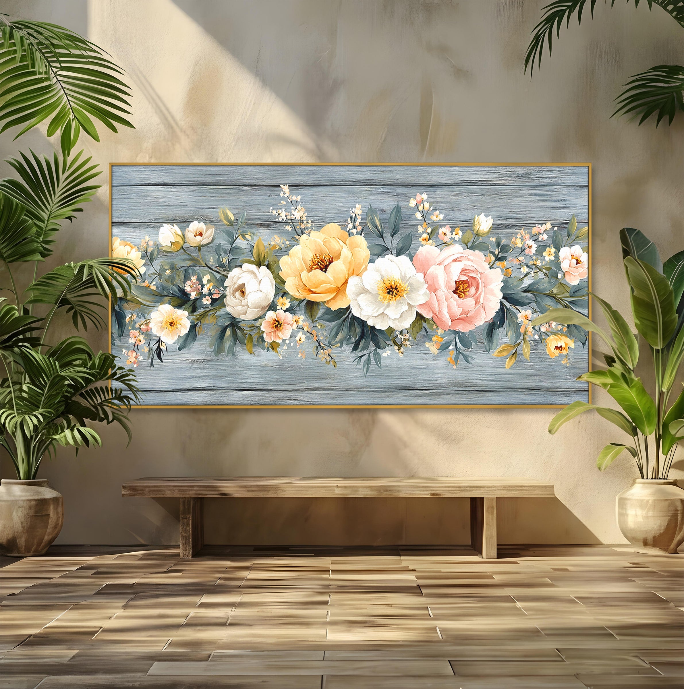 Tablou Canvas Premium LuxCanva® A1849, Flori De Primavara, Flori, Primavara, Natura, Living, Dormitor, Culori Vibrante