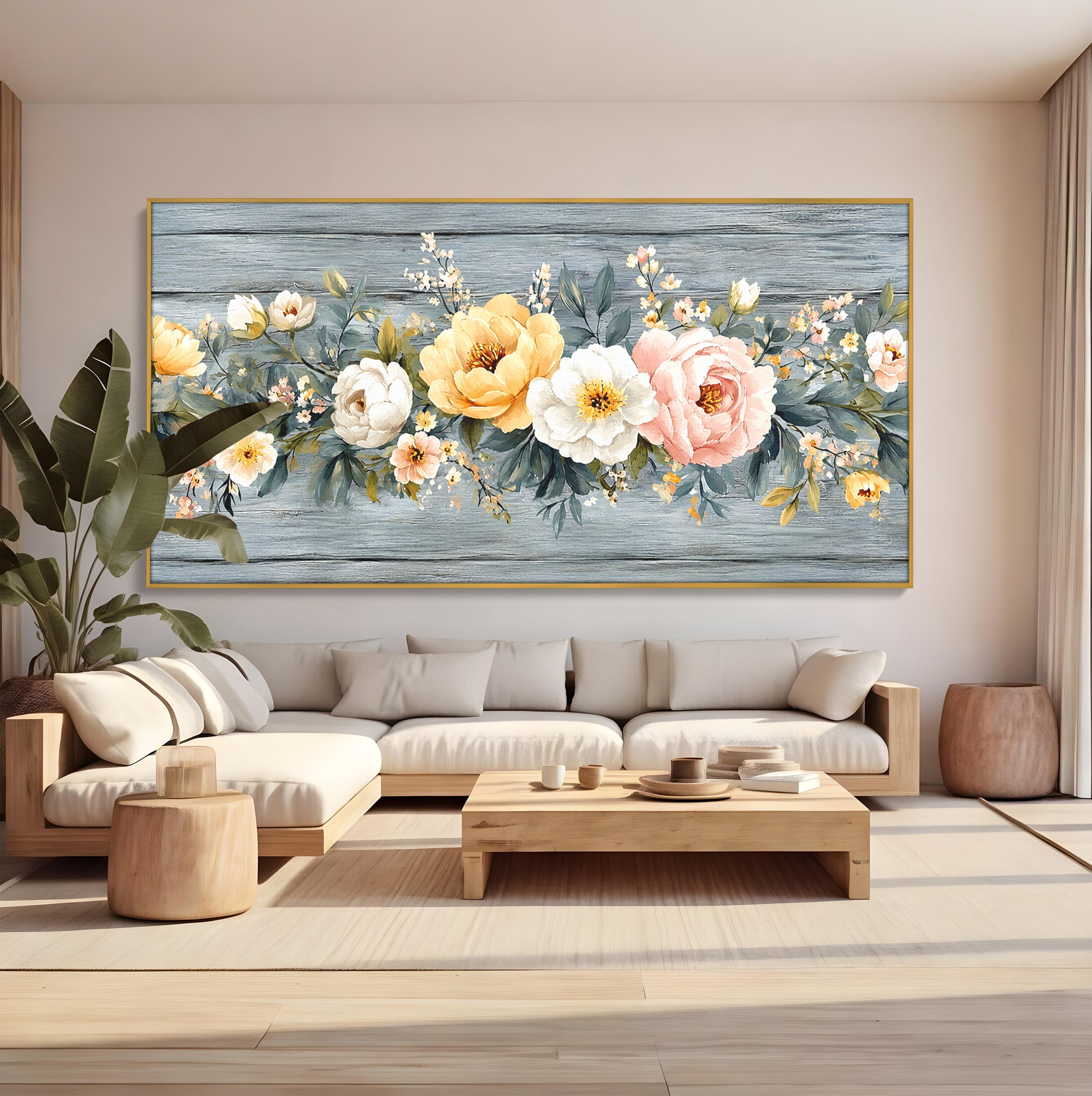 Tablou Canvas Premium LuxCanva® A1849, Flori De Primavara, Flori, Primavara, Natura, Living, Dormitor, Culori Vibrante