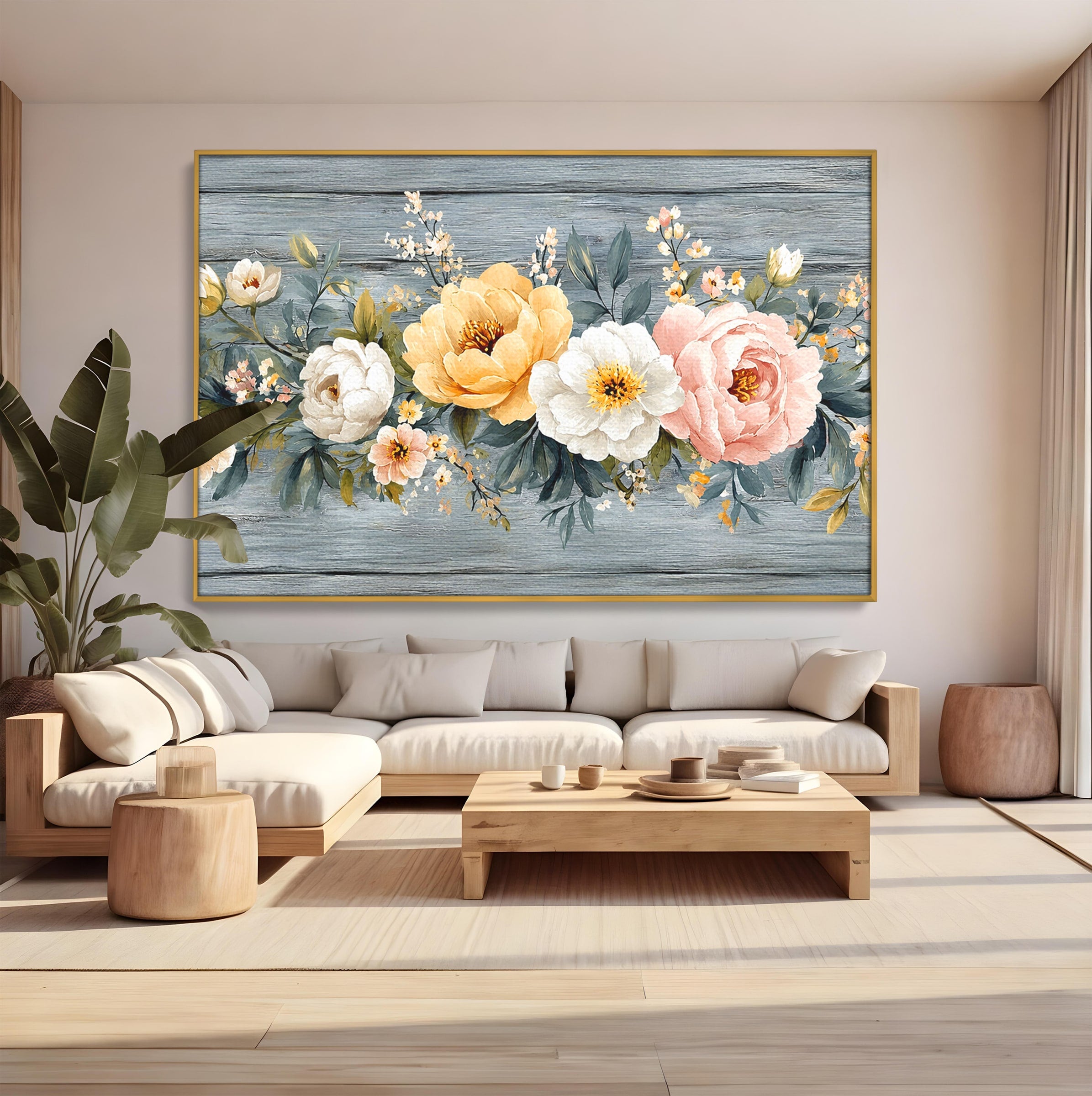 Tablou Canvas Premium LuxCanva® A1849, Flori De Primavara, Flori, Primavara, Natura, Living, Dormitor, Culori Vibrante
