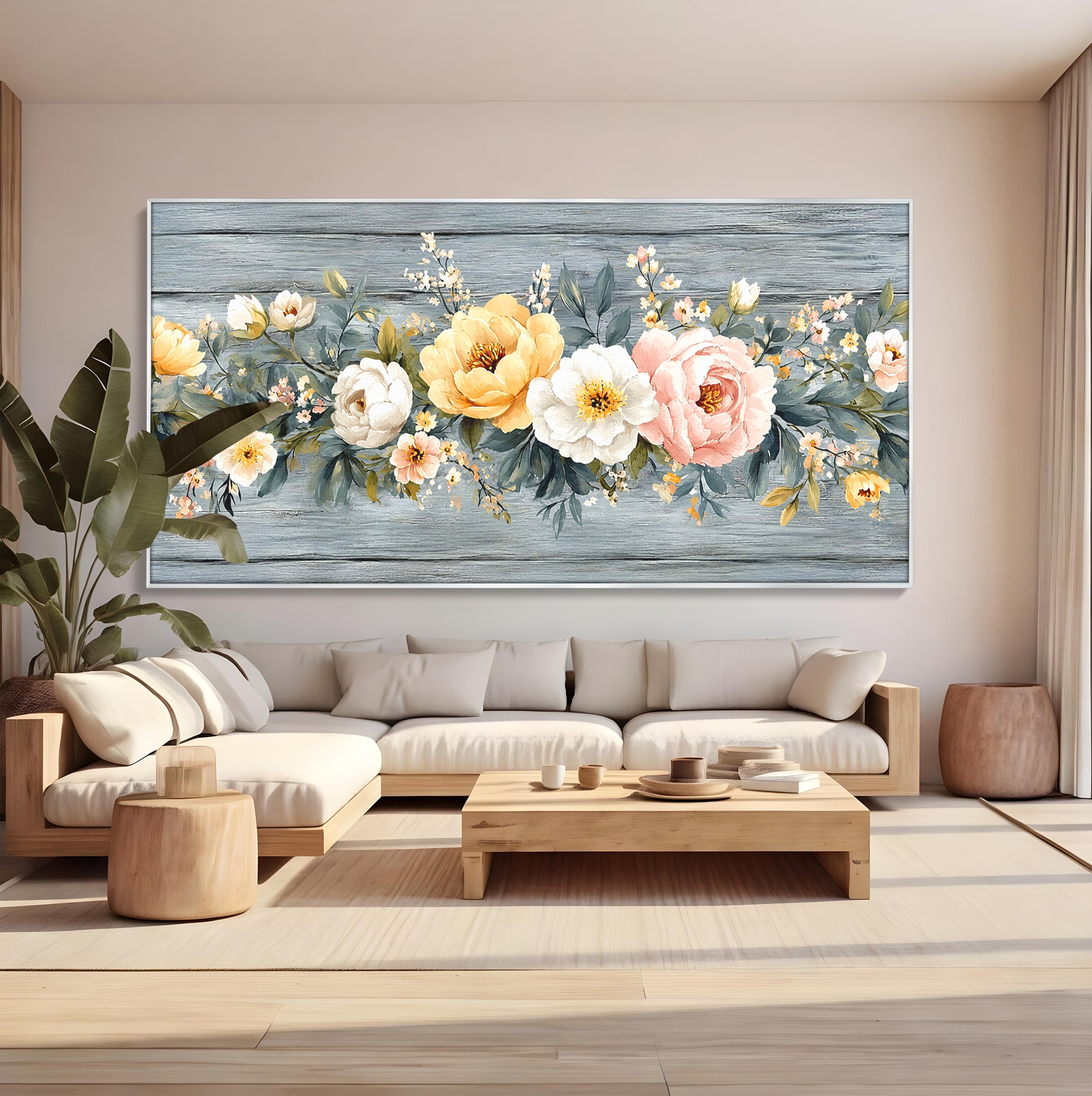Tablou Canvas Premium LuxCanva® A1849, Flori De Primavara, Flori, Primavara, Natura, Living, Dormitor, Culori Vibrante