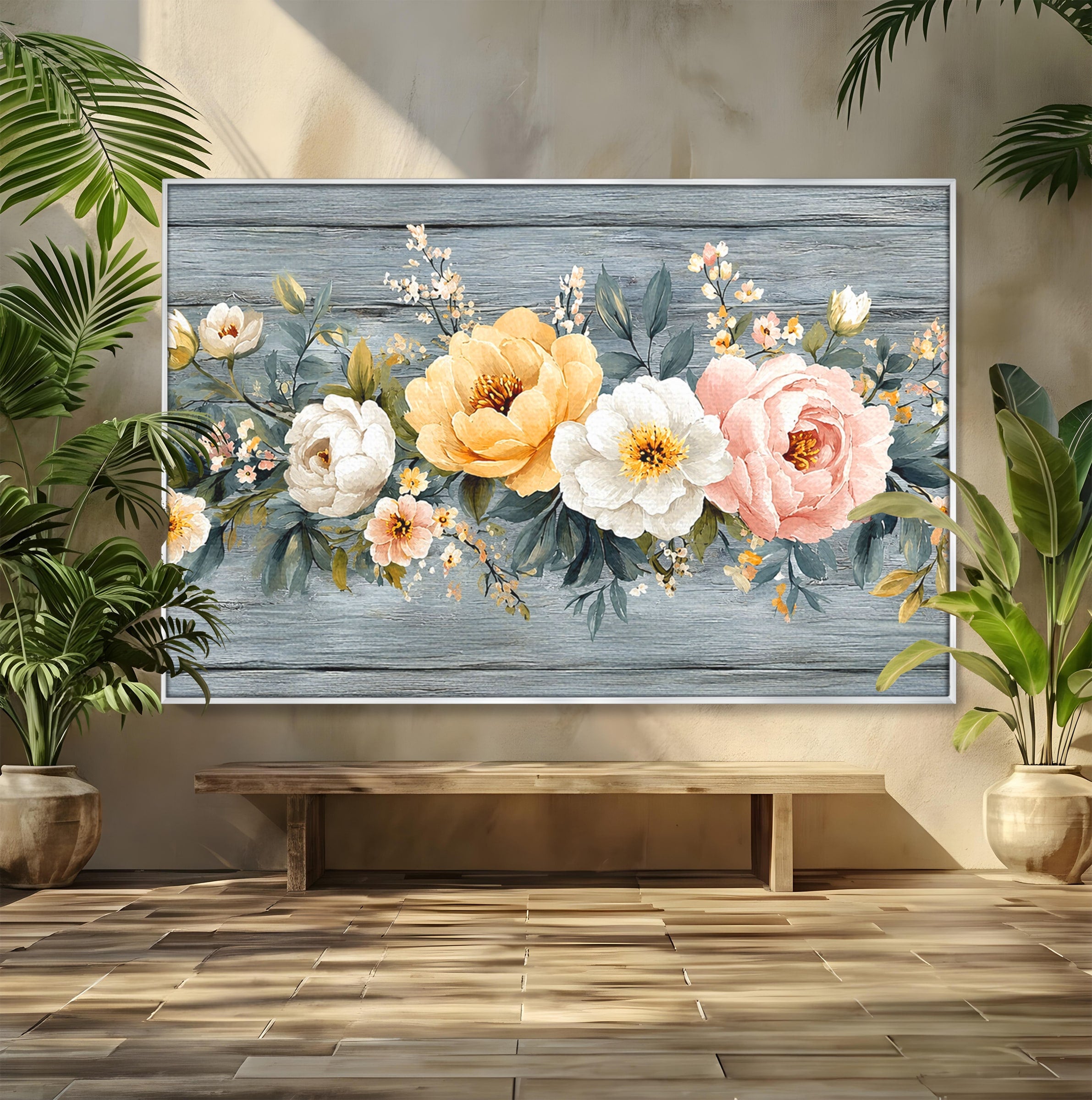 Tablou Canvas Premium LuxCanva® A1849, Flori De Primavara, Flori, Primavara, Natura, Living, Dormitor, Culori Vibrante