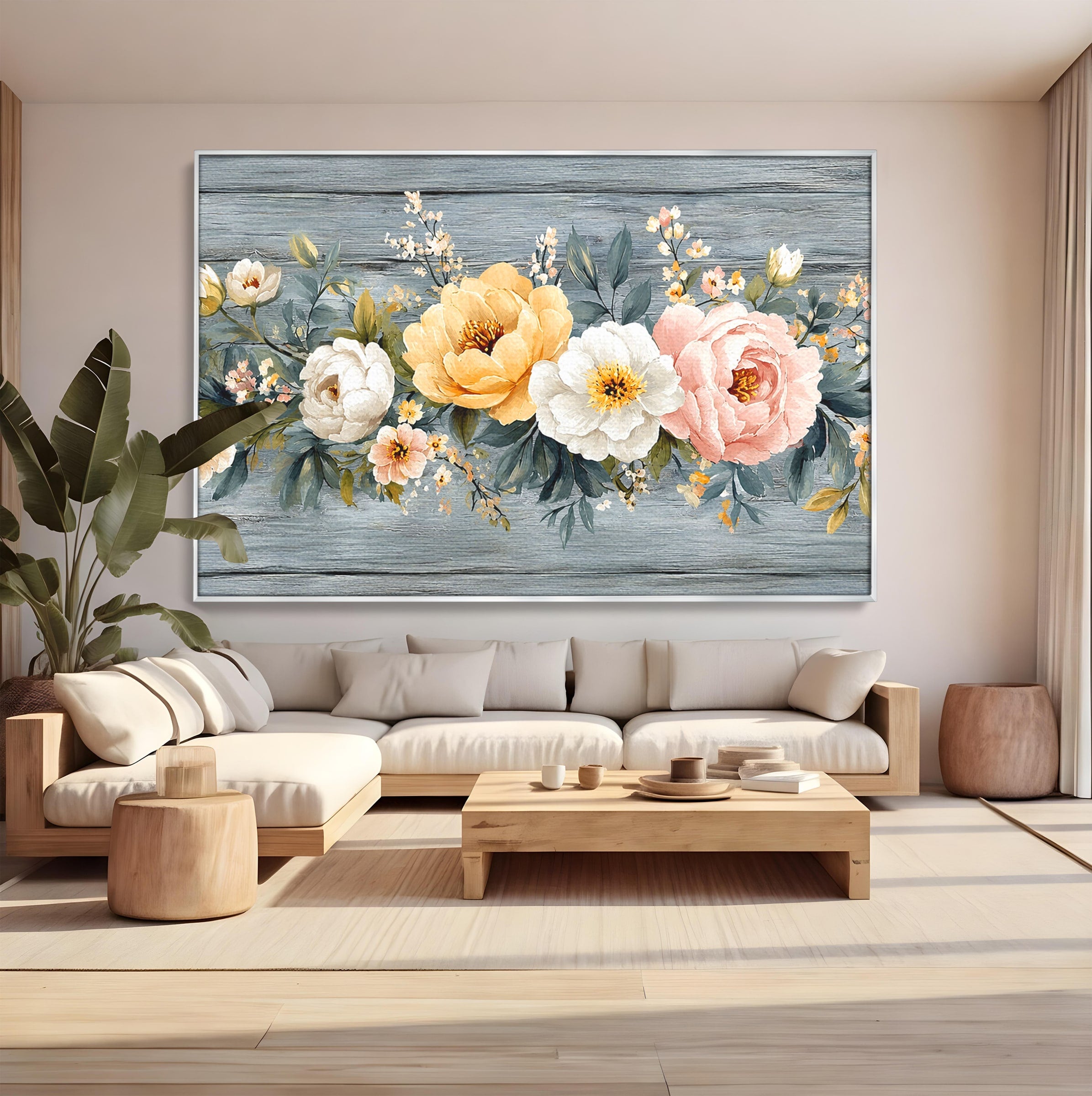 Tablou Canvas Premium LuxCanva® A1849, Flori De Primavara, Flori, Primavara, Natura, Living, Dormitor, Culori Vibrante