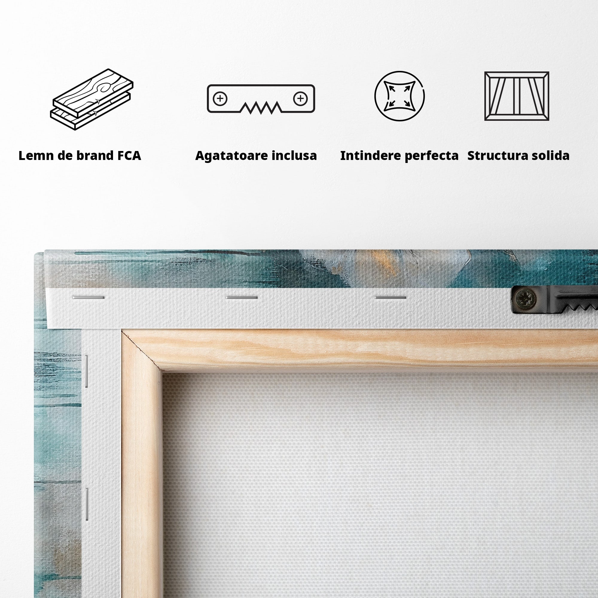Tablou Canvas Premium LuxCanva® A1851, Petale de Lumină, Flori, Abstract, Natura, Living, Dormitor, Culori Vibrante