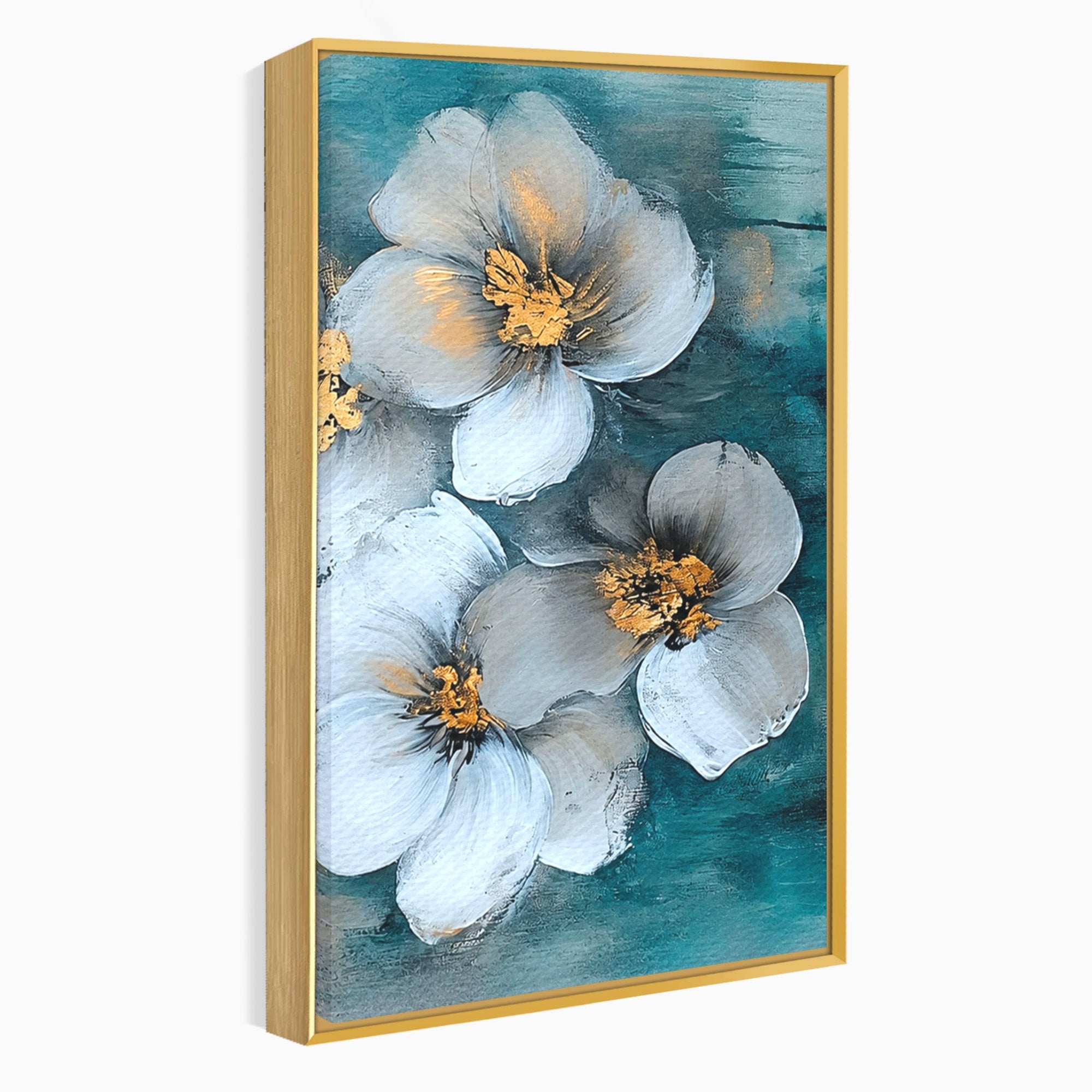 Tablou Canvas Premium LuxCanva® A1851, Petale de Lumină, Flori, Abstract, Natura, Living, Dormitor, Culori Vibrante