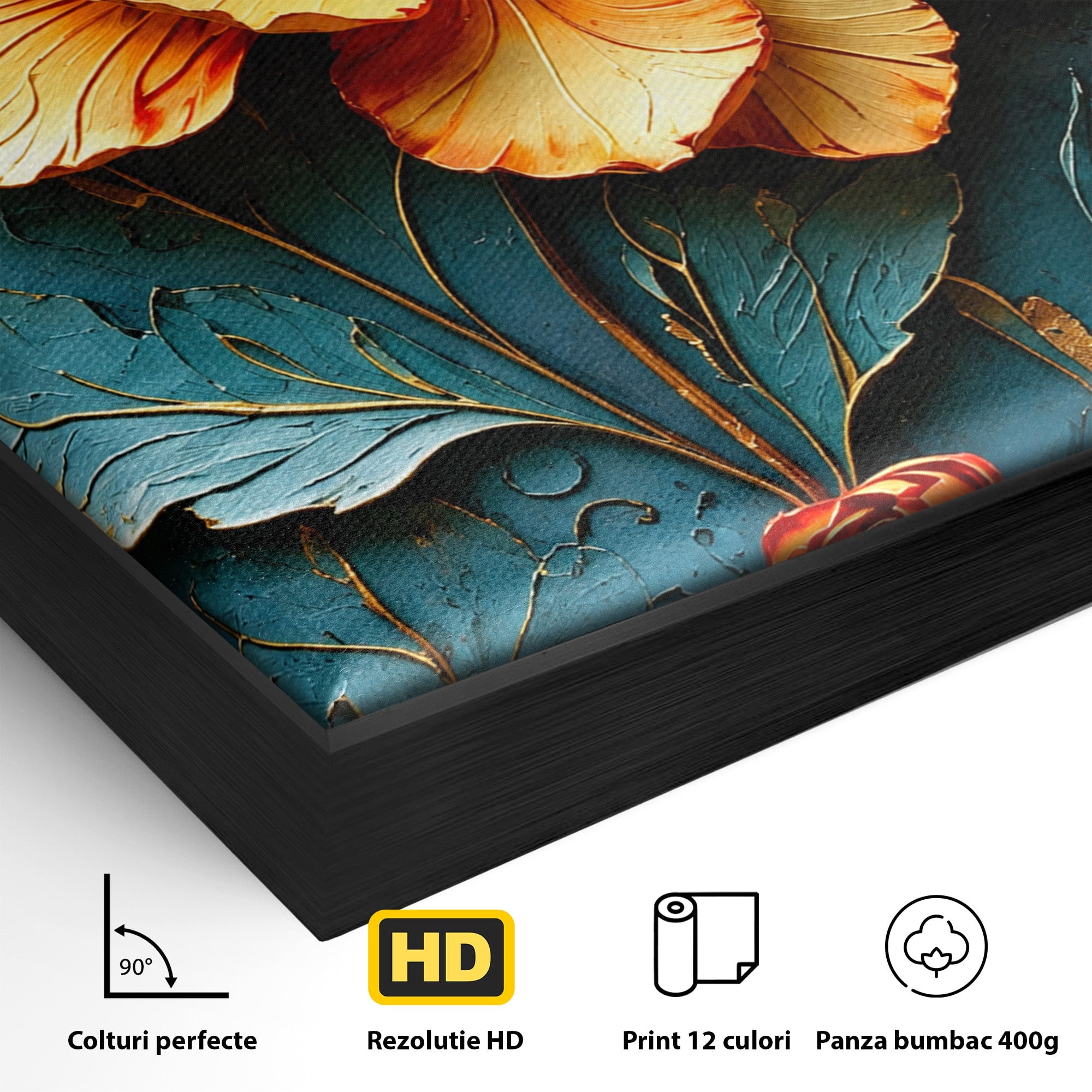 Tablou Canvas Premium LuxCanva® A1853, Floare De Foc, Floare, Natura, Arta, Living, Dormitor, Culori Vibrante