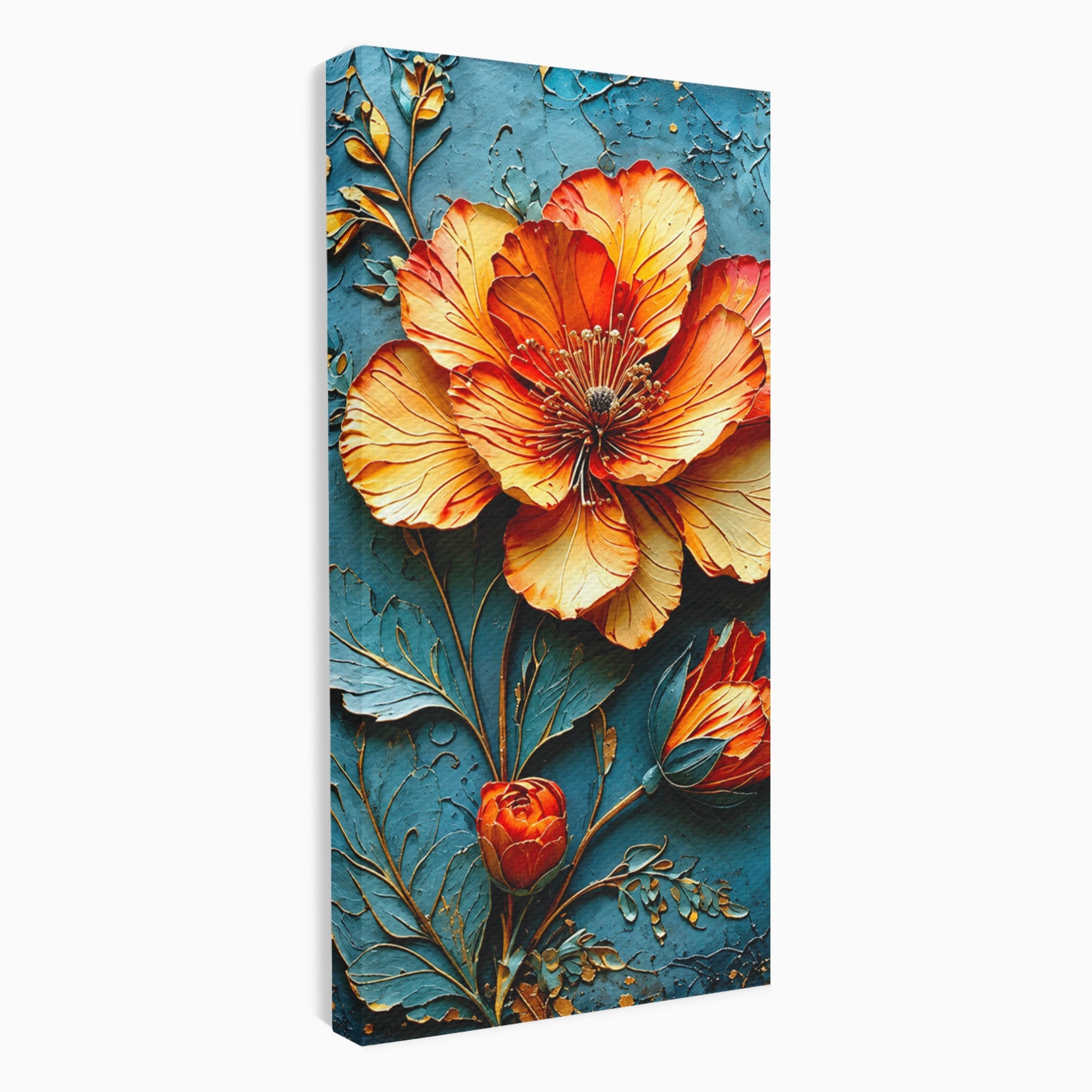 Tablou Canvas Premium LuxCanva® A1853, Floare De Foc, Floare, Natura, Arta, Living, Dormitor, Culori Vibrante