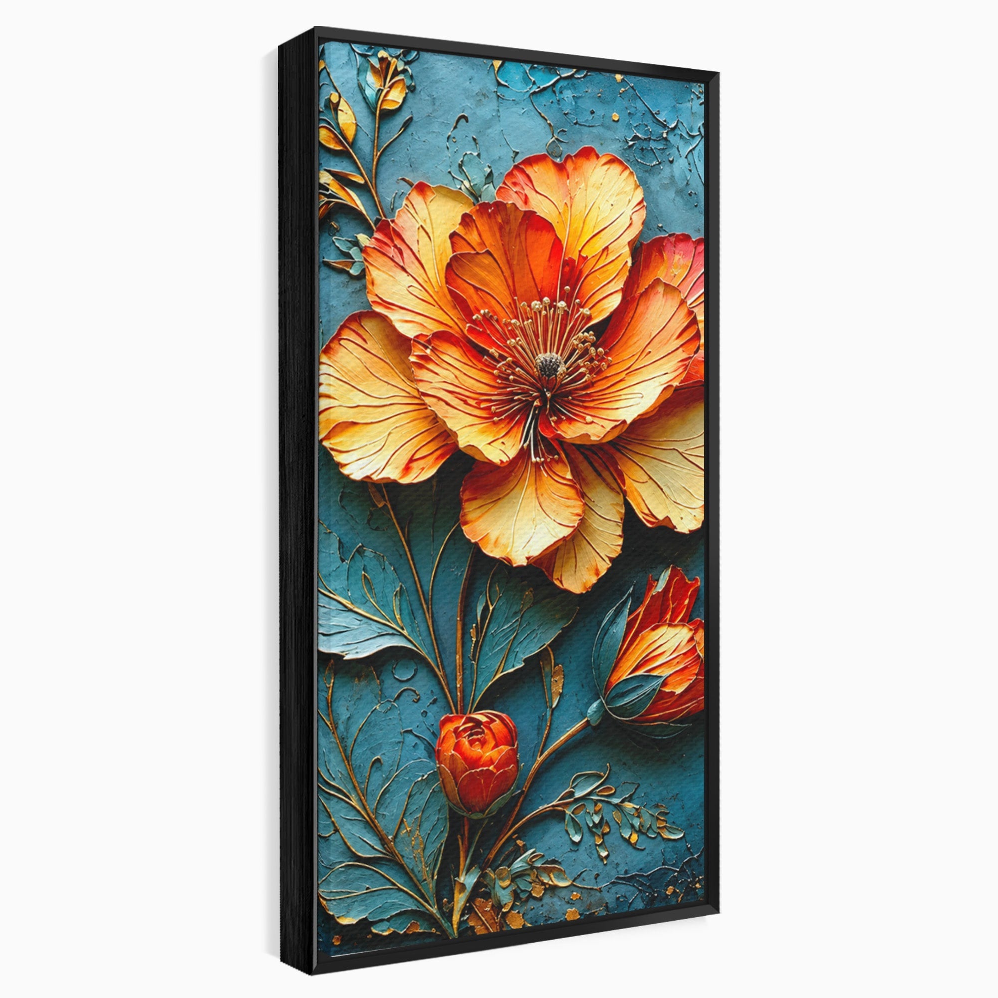 Tablou Canvas Premium LuxCanva® A1853, Floare De Foc, Floare, Natura, Arta, Living, Dormitor, Culori Vibrante