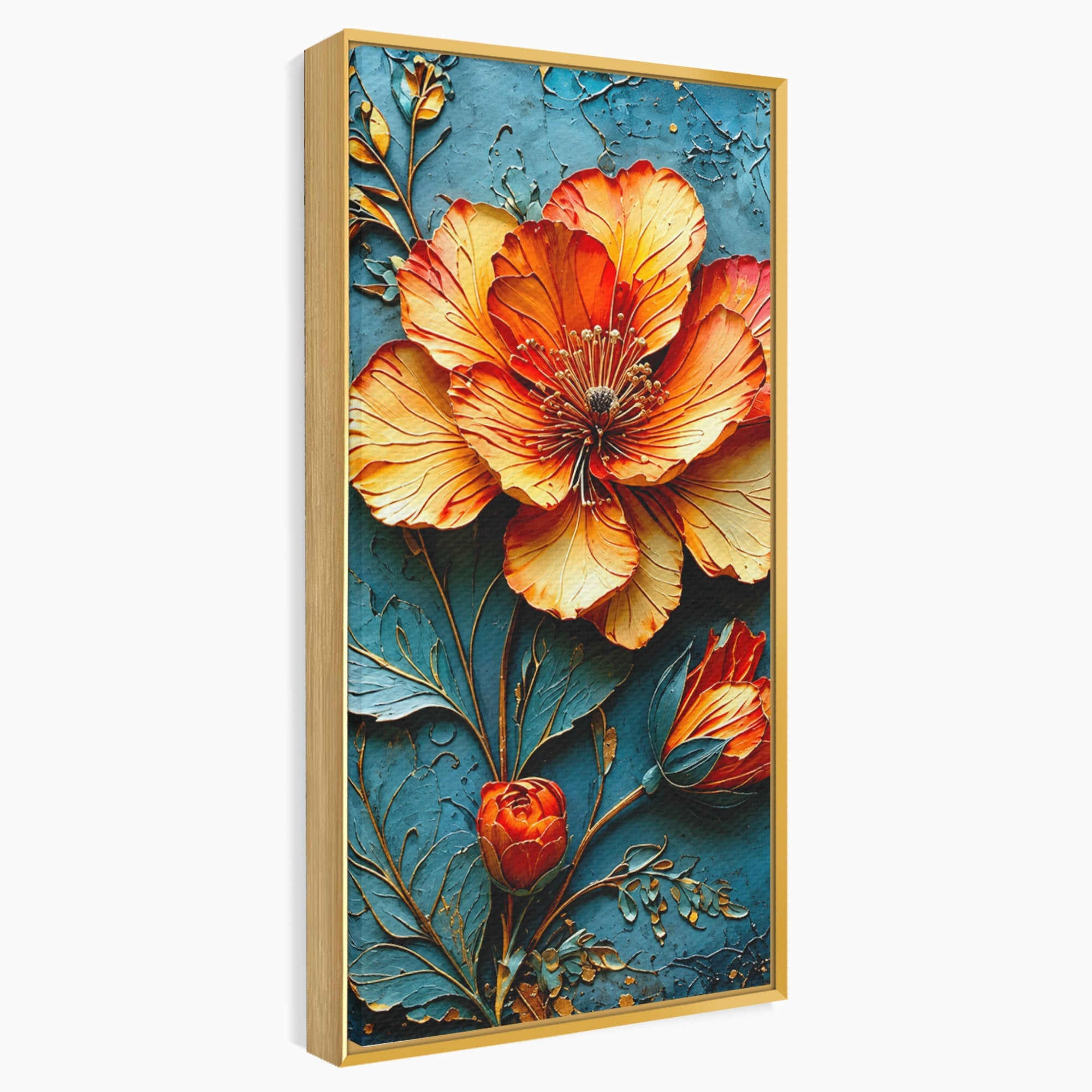 Tablou Canvas Premium LuxCanva® A1853, Floare De Foc, Floare, Natura, Arta, Living, Dormitor, Culori Vibrante
