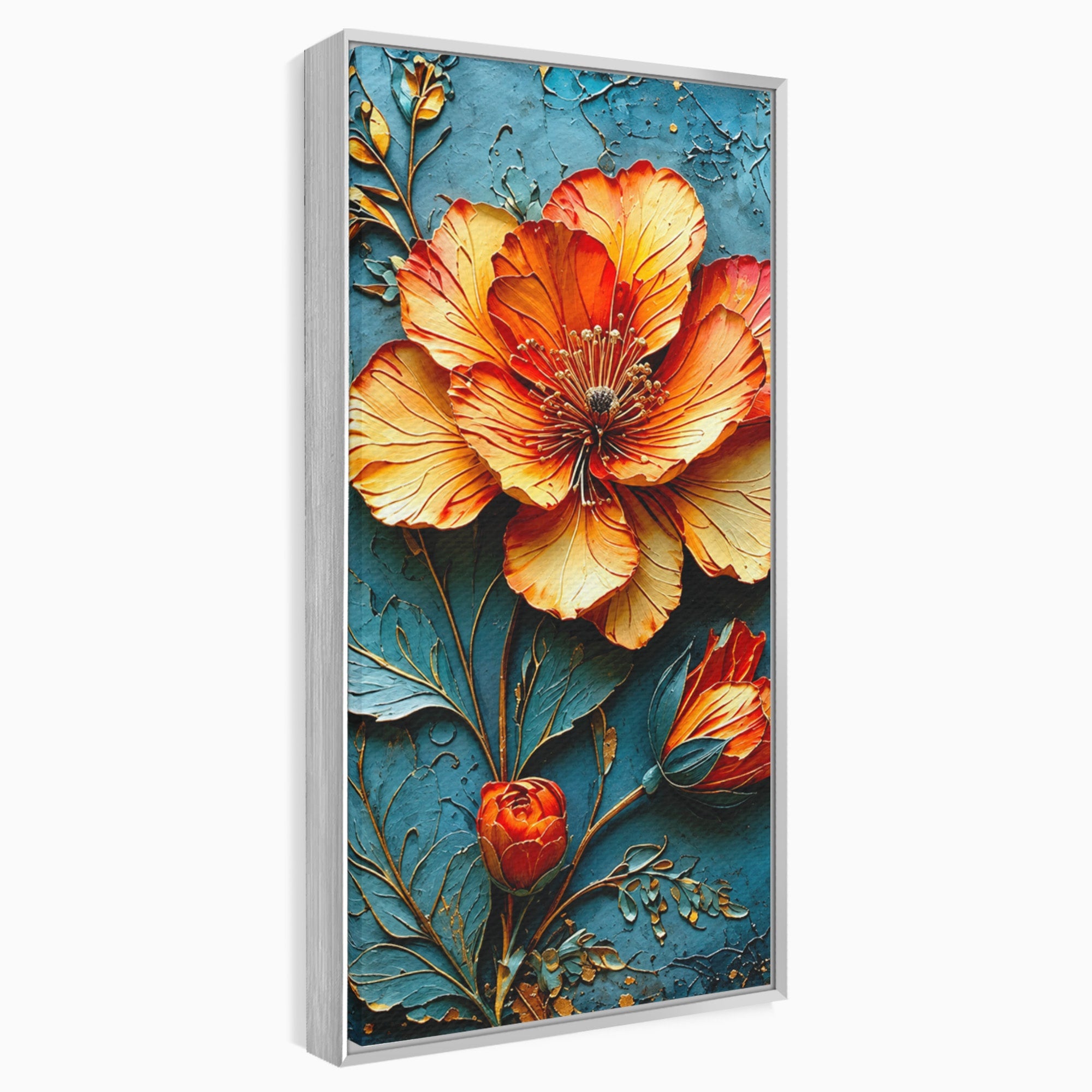 Tablou Canvas Premium LuxCanva® A1853, Floare De Foc, Floare, Natura, Arta, Living, Dormitor, Culori Vibrante